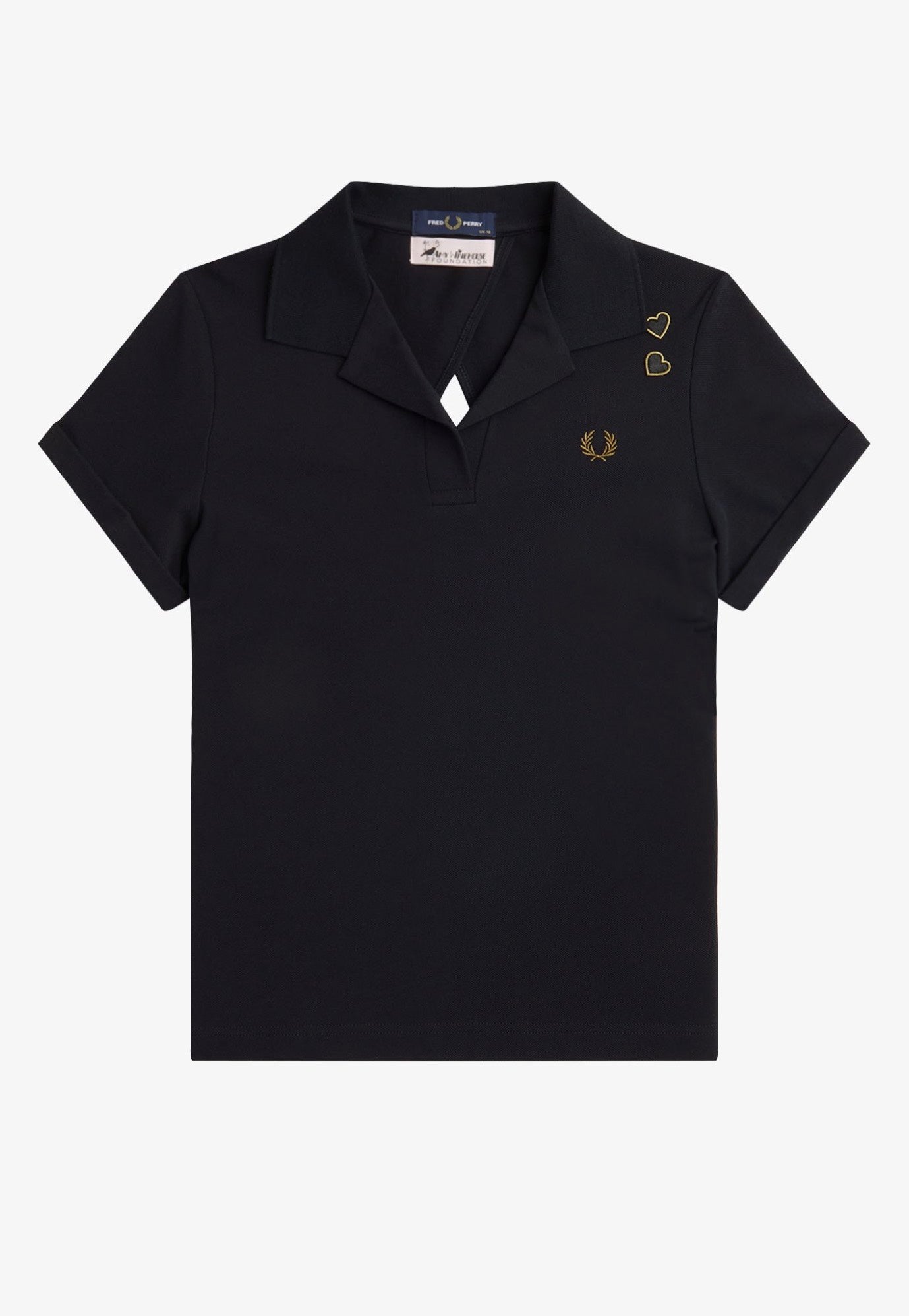 Fred Perry x Amy Winehouse - Tie Back Black - Polo | Women-Image