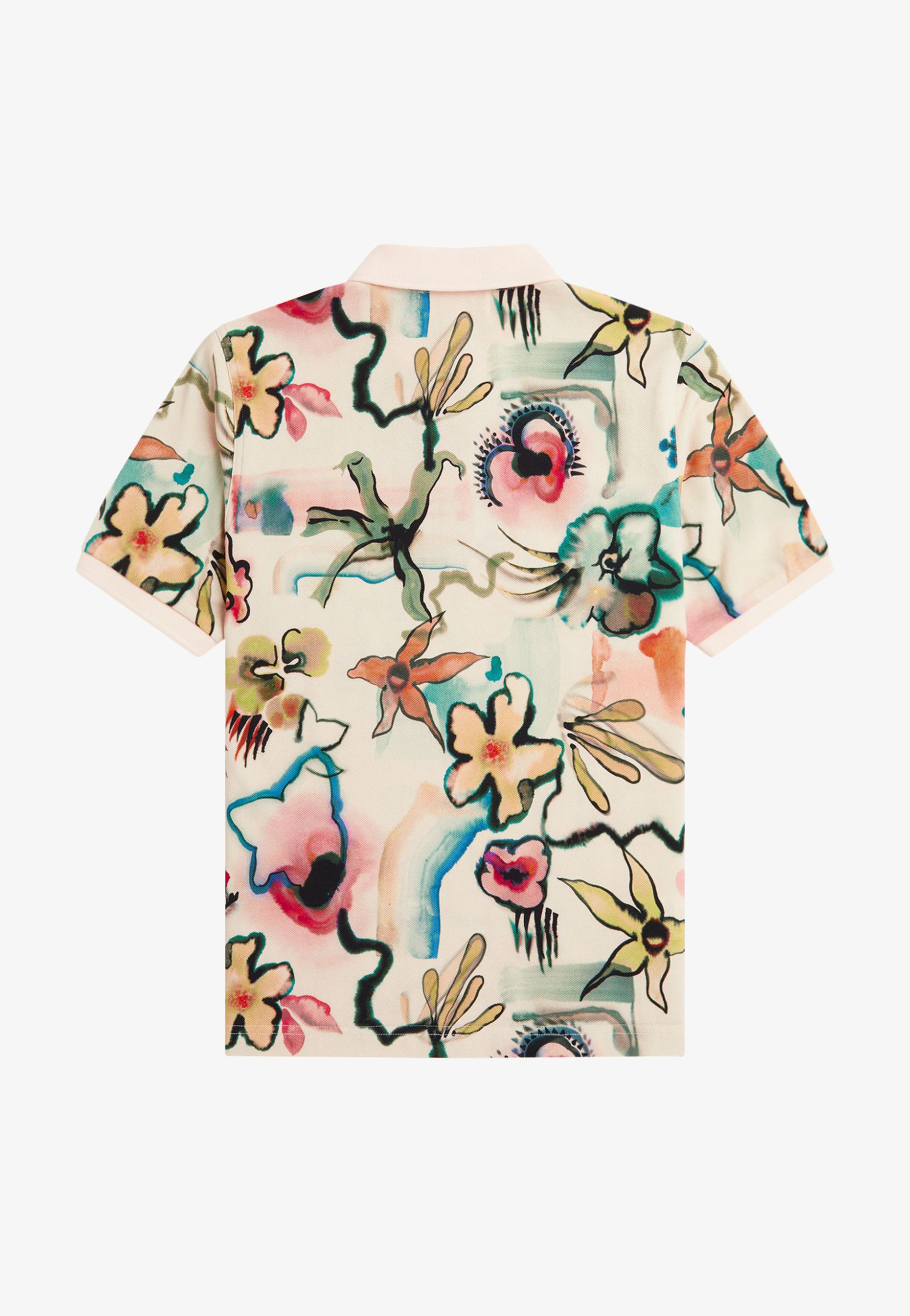 Fred Perry x Amy Winehouse - Printed Silky Peach - Polo | Women-Image