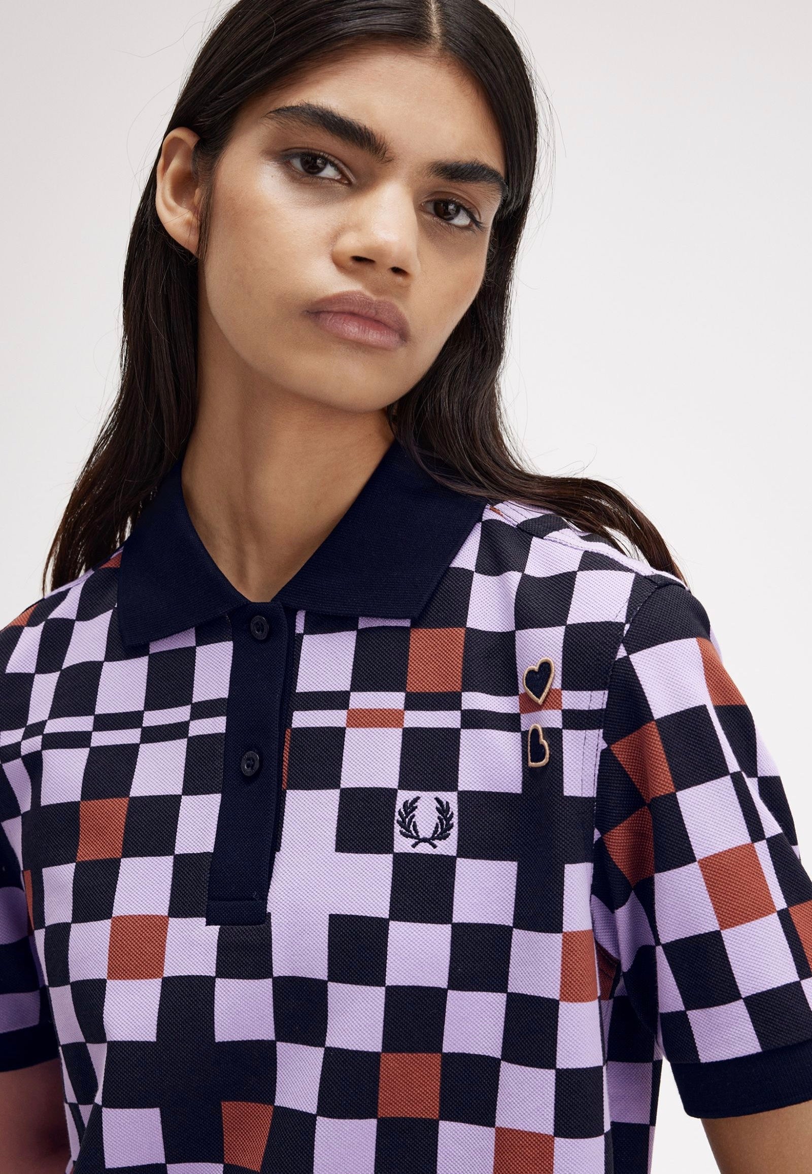 Fred Perry x Amy Winehouse - Printed Ultra Violet - Polo | Women-Image