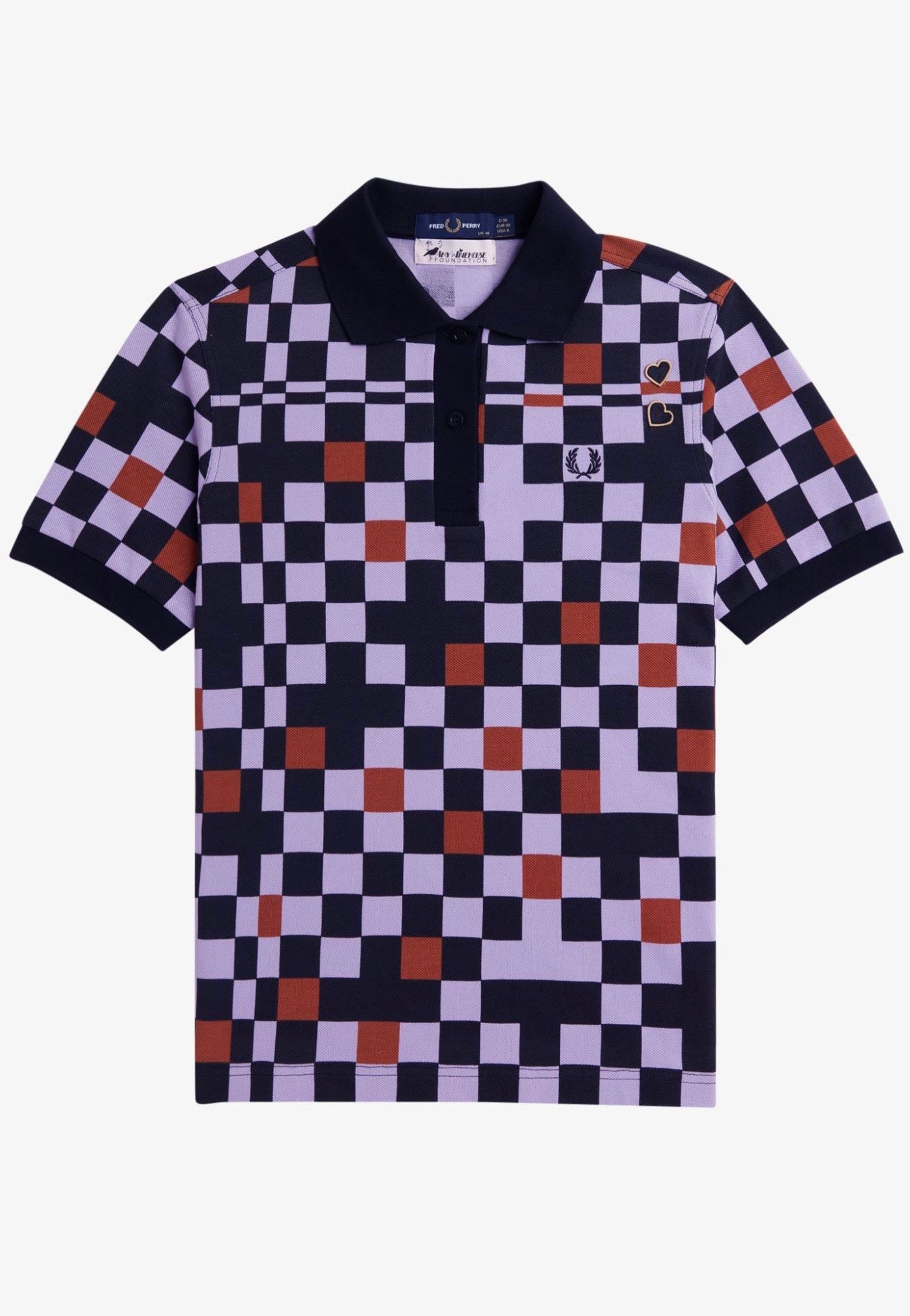 Fred Perry x Amy Winehouse - Printed Ultra Violet - Polo | Women-Image