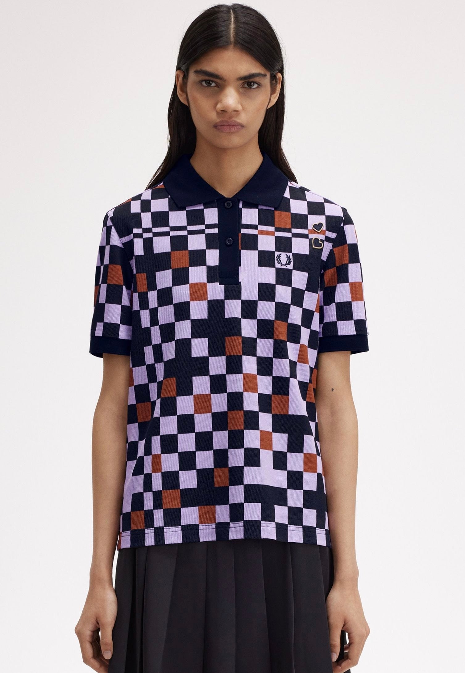 Fred Perry x Amy Winehouse - Printed Ultra Violet - Polo | Women-Image