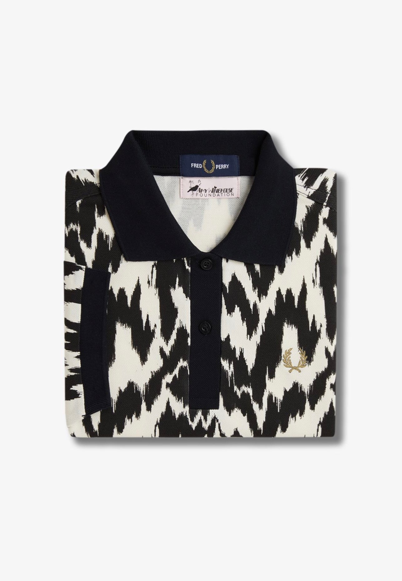 Fred Perry x Amy Winehouse - Animal Print Ecru - Polo | Women-Image