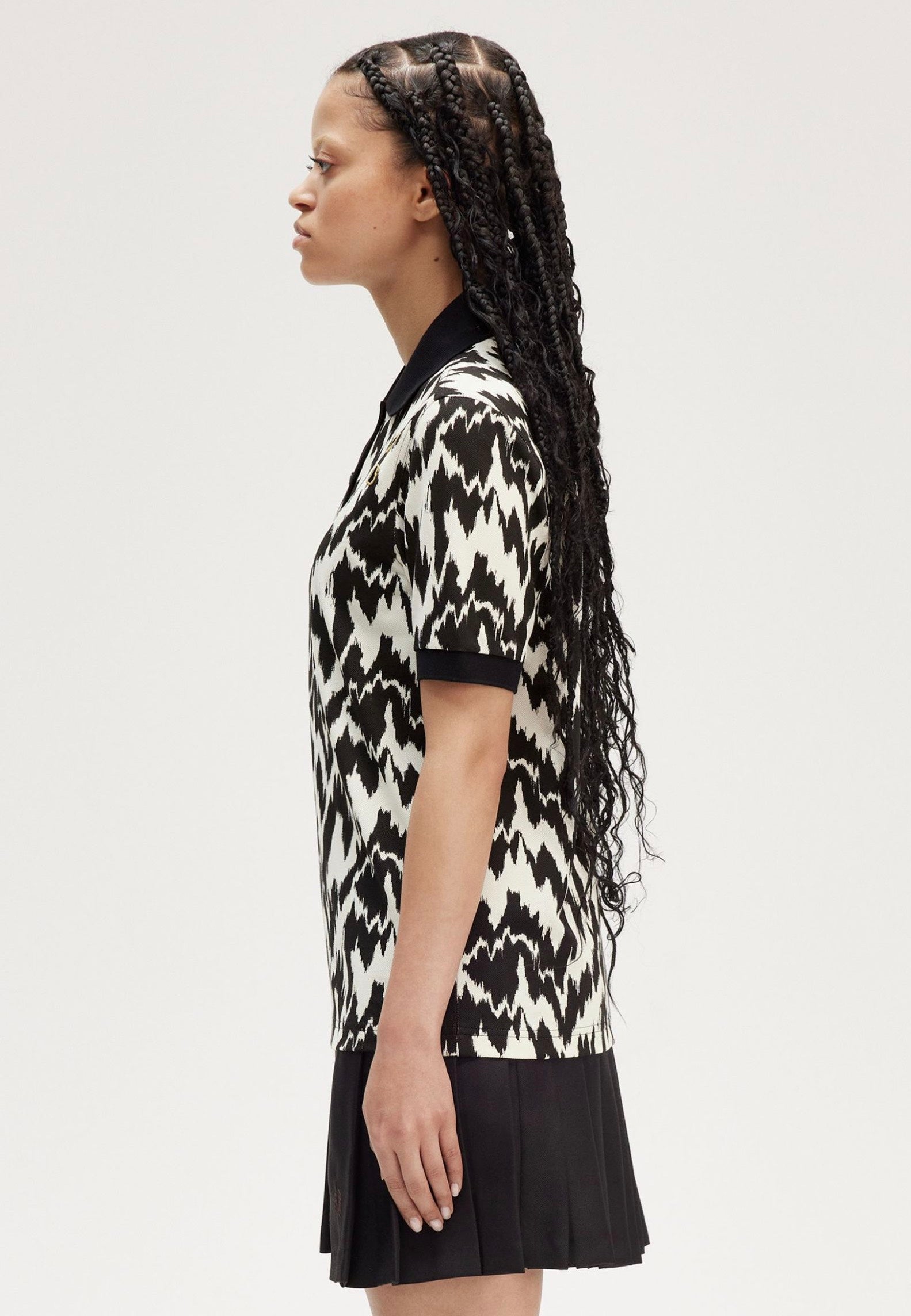 Fred Perry x Amy Winehouse - Animal Print Ecru - Polo | Women-Image