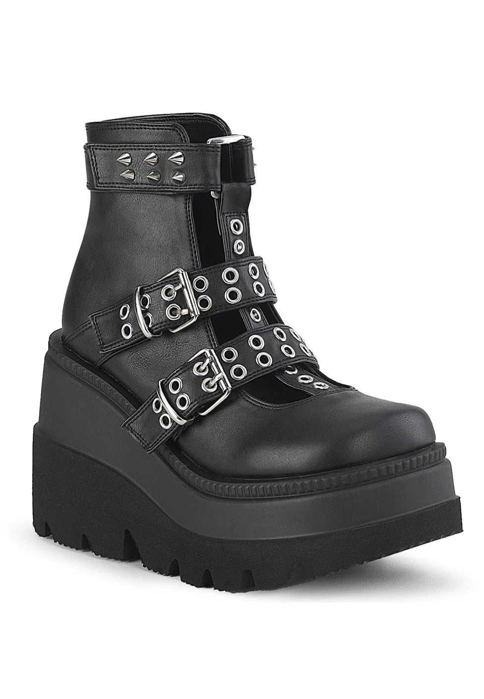 DemoniaCult - Shaker 62 Black Vegan Leather - Girl Shoes | Women-Image