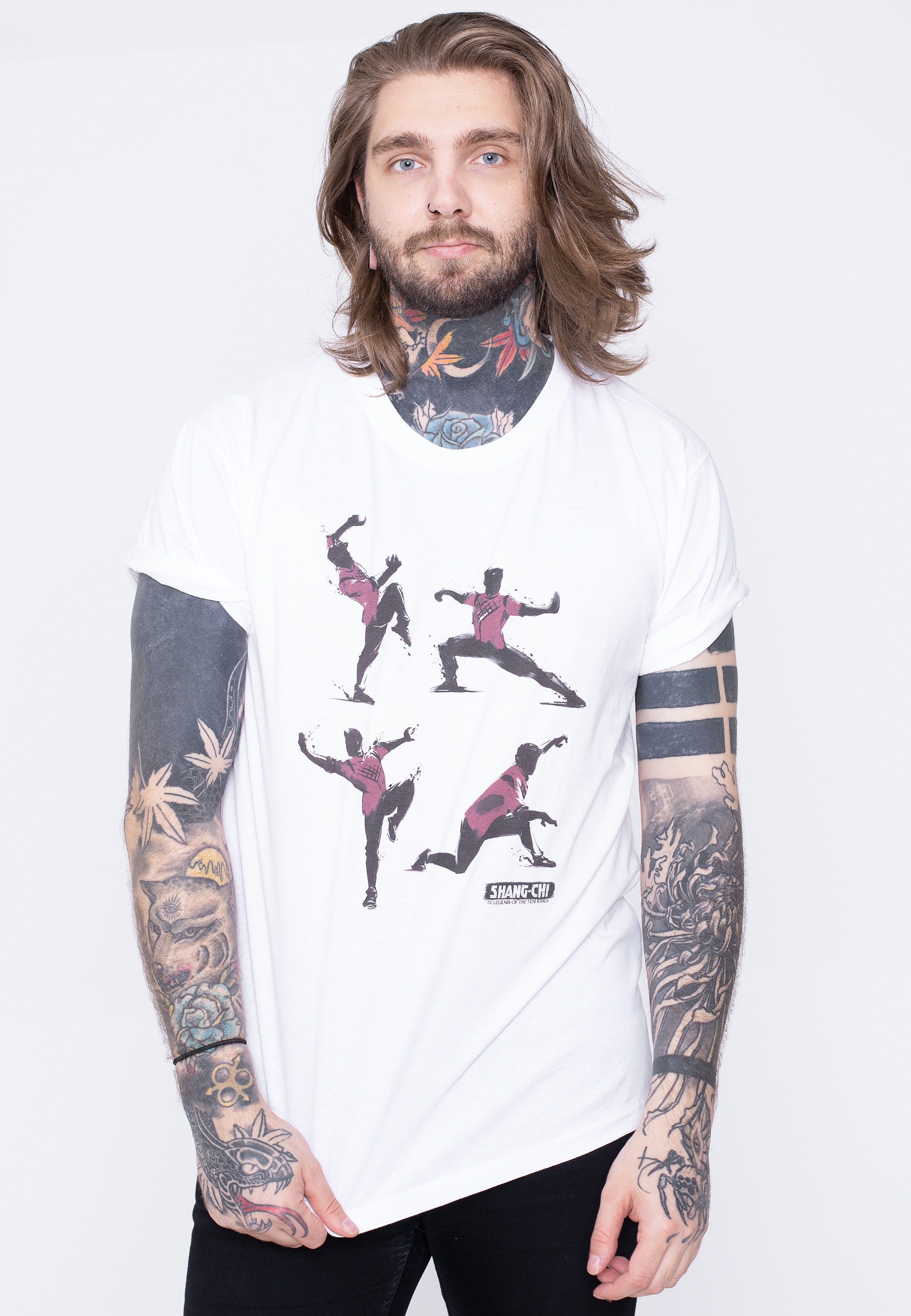 Shang-Chi - Karate Poses White - T-Shirt | Men-Image