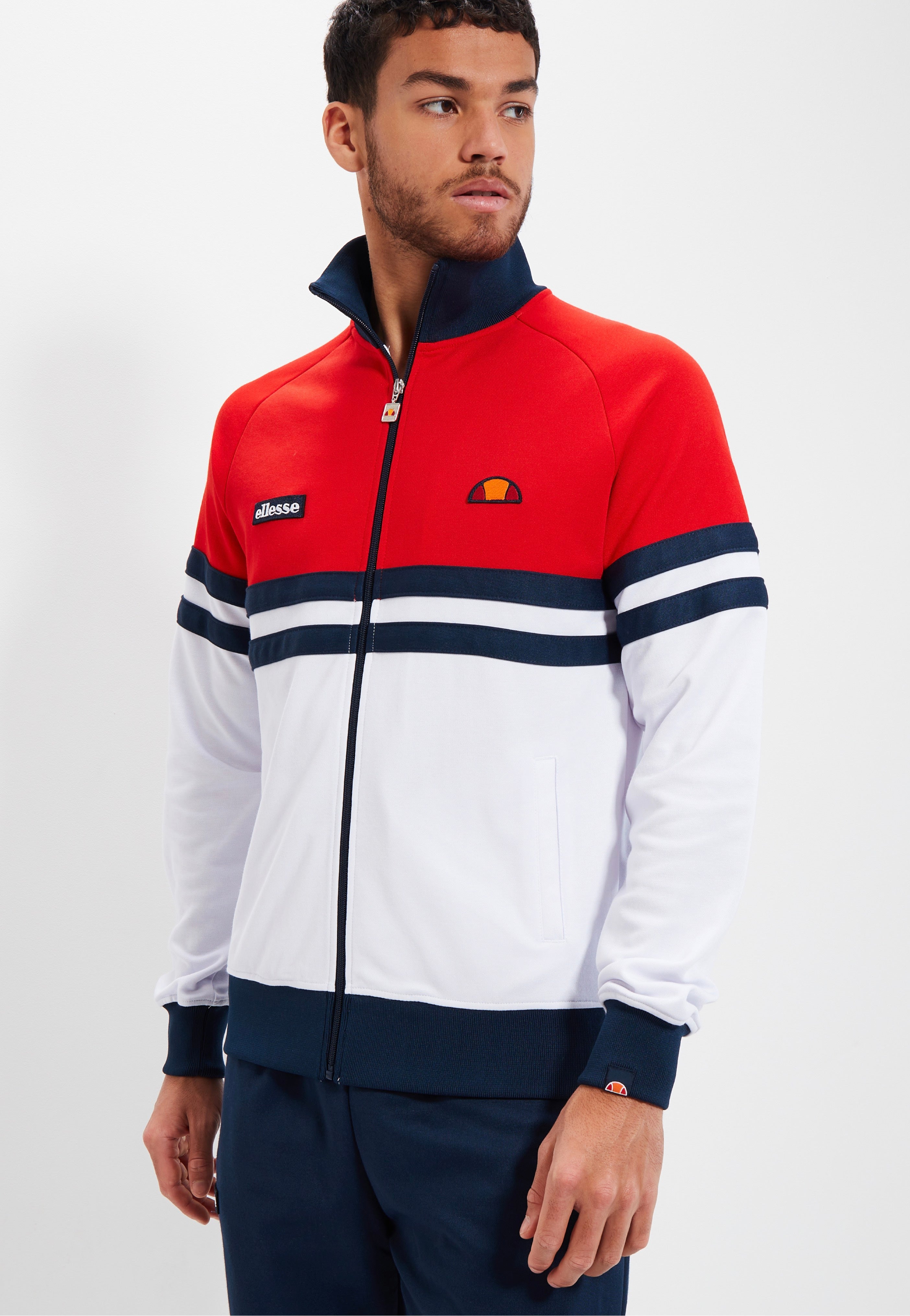 Ellesse - Rimini Red/White/Navy - Track Jacket | Men-Image