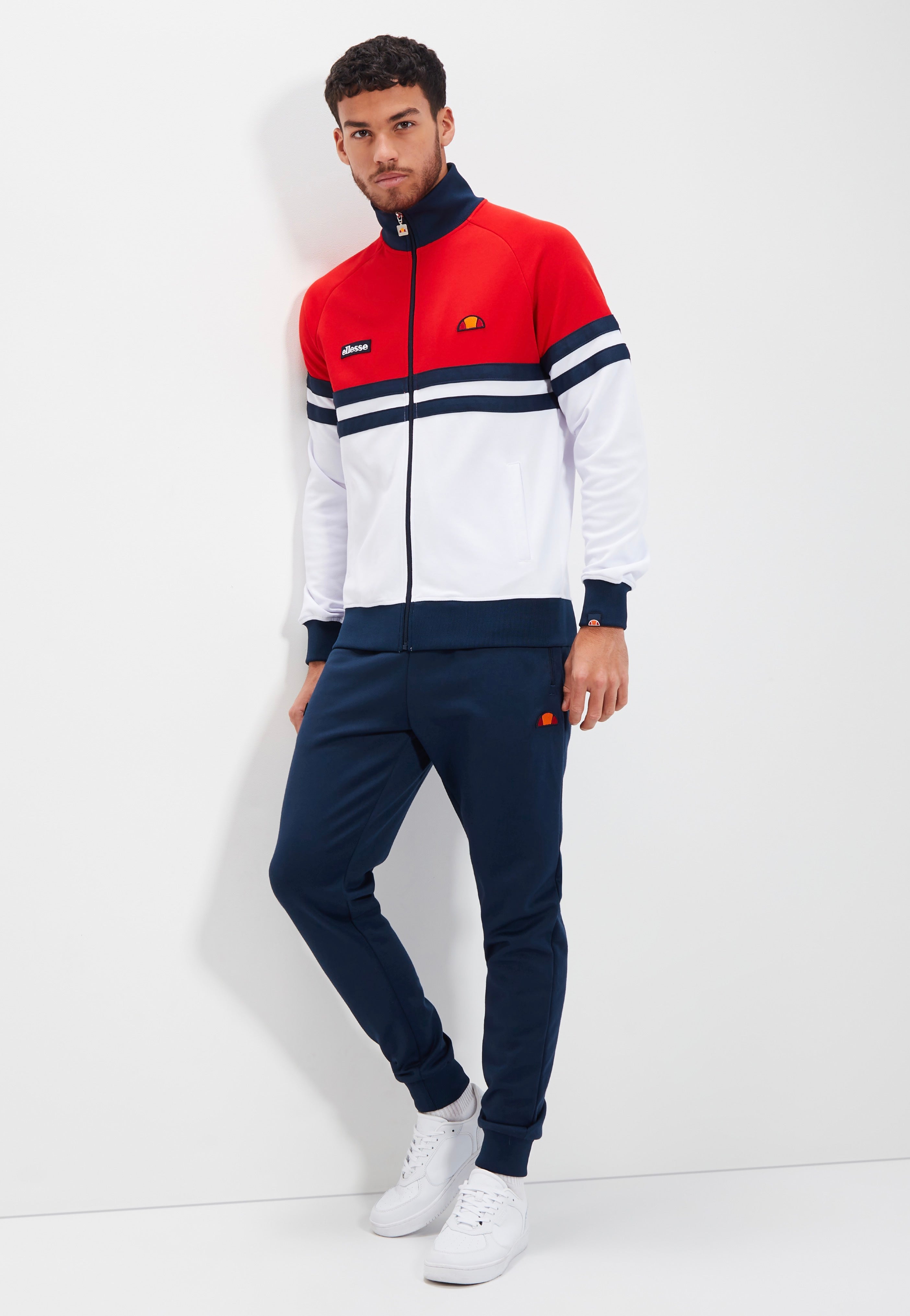 Ellesse - Rimini Red/White/Navy - Track Jacket | Men-Image