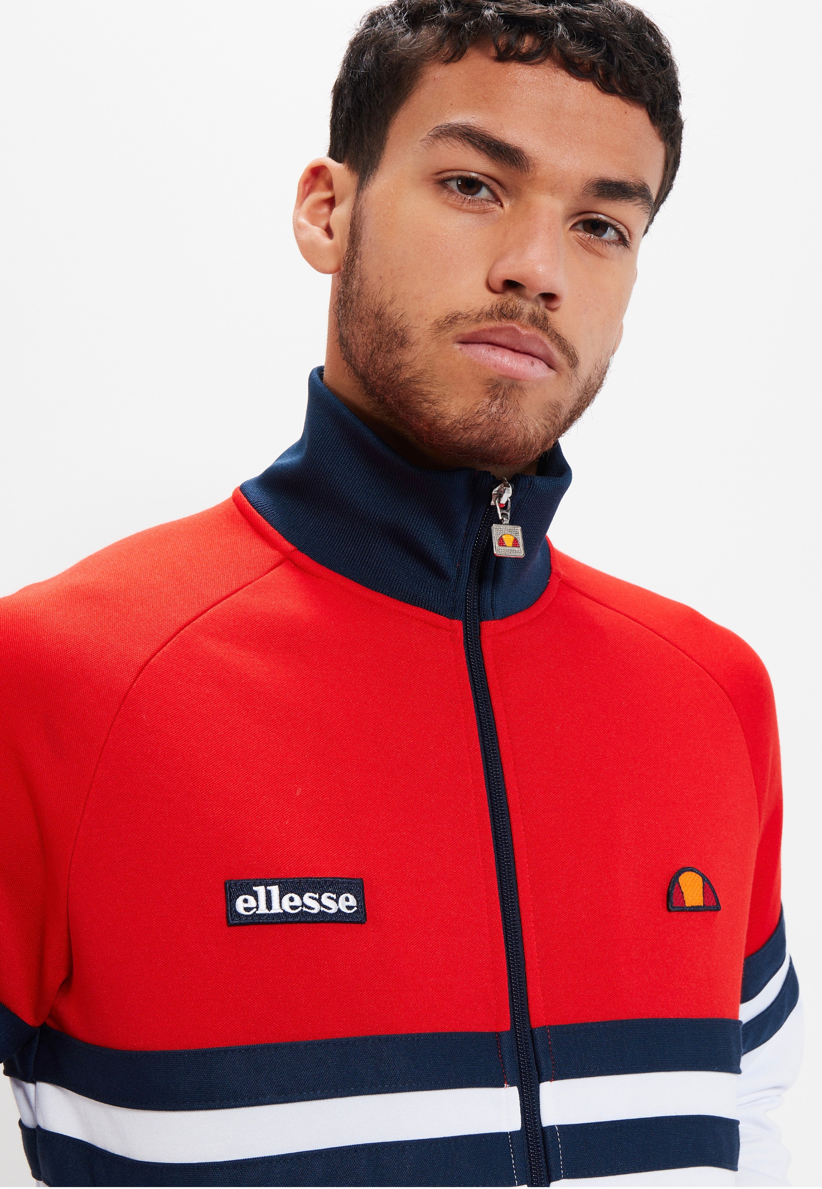 Ellesse - Rimini Red/White/Navy - Track Jacket | Men-Image