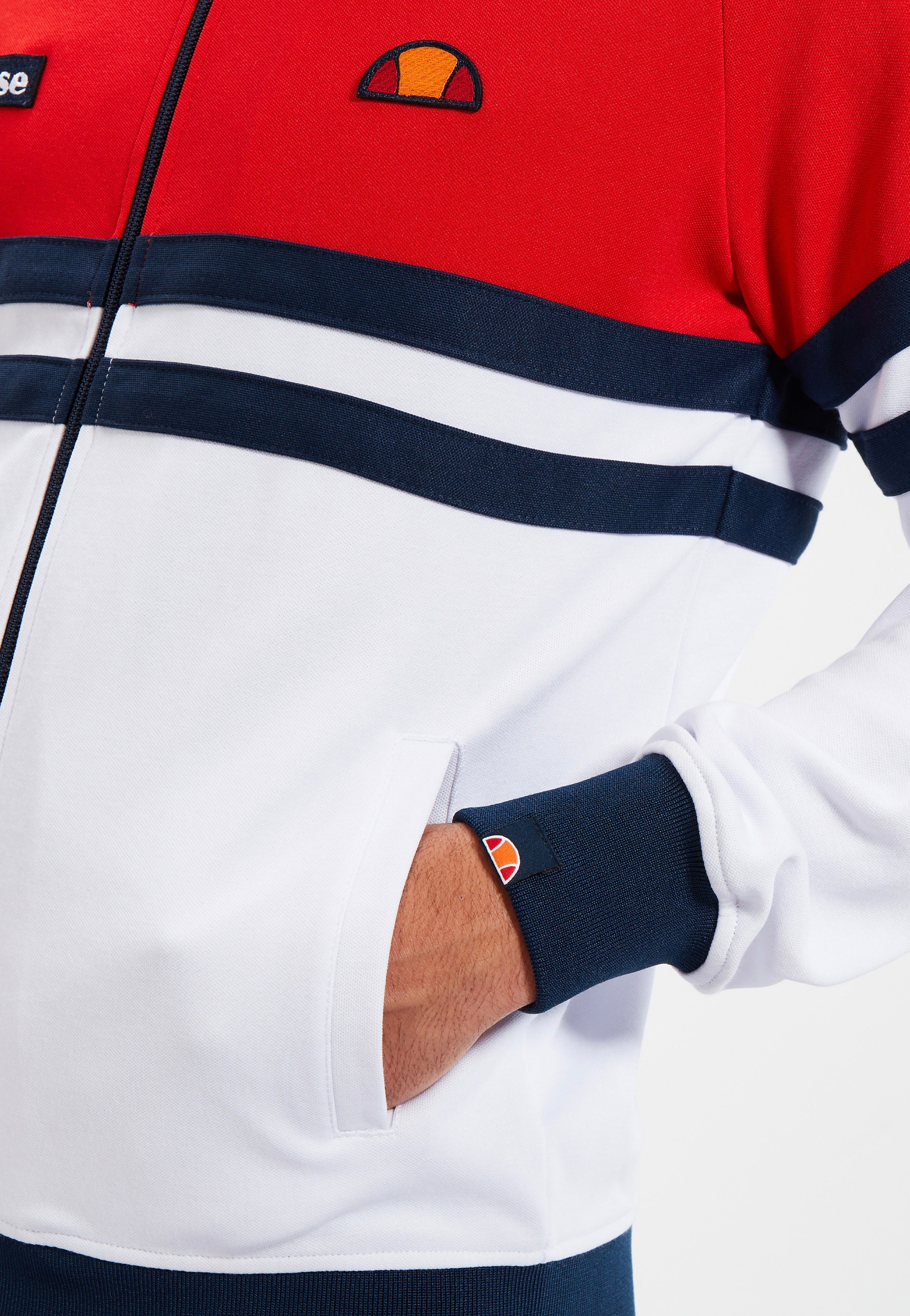 Ellesse - Rimini Red/White/Navy - Track Jacket | Men-Image