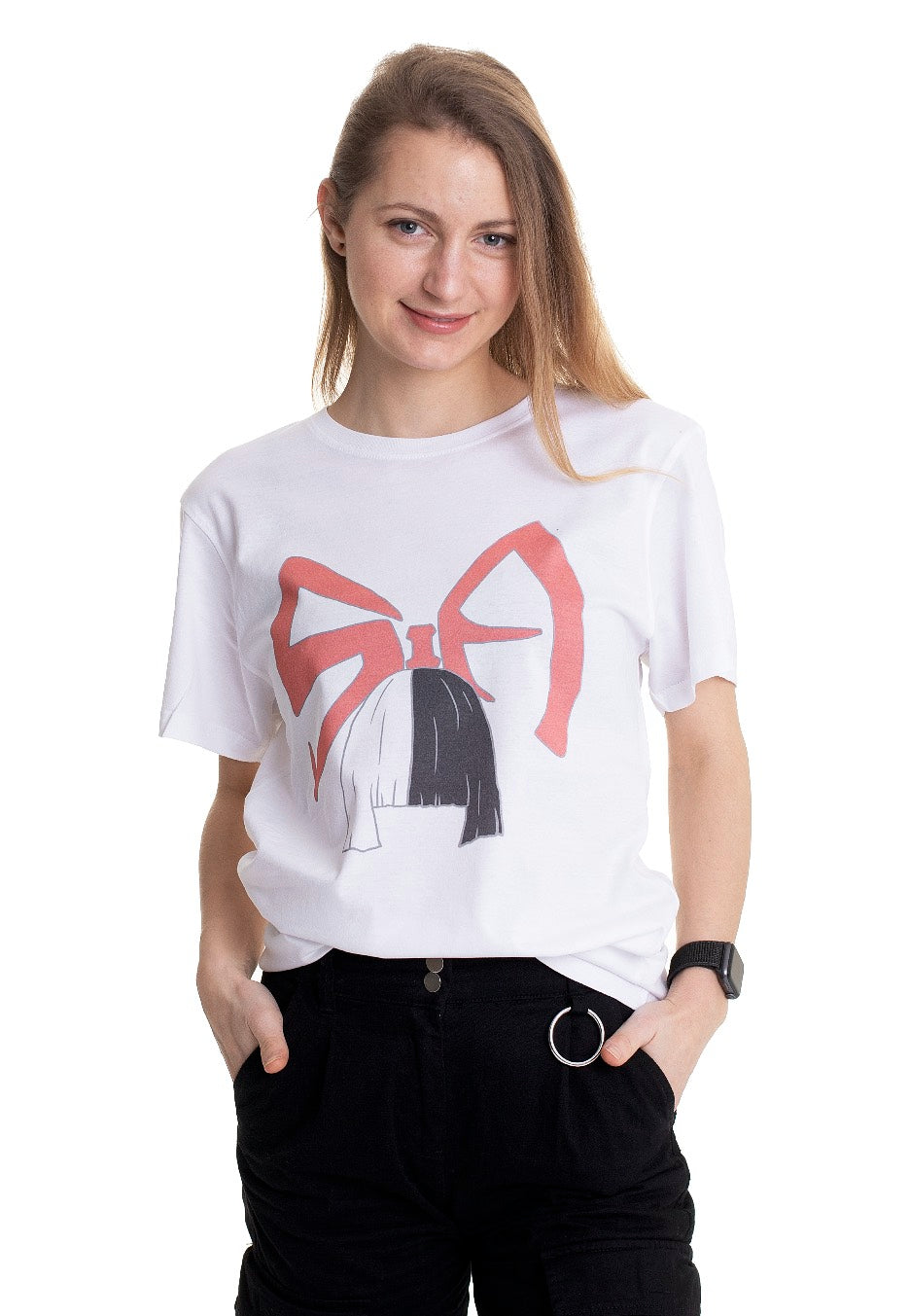 Sia - Bow Logo White - T-Shirt | Women-Image