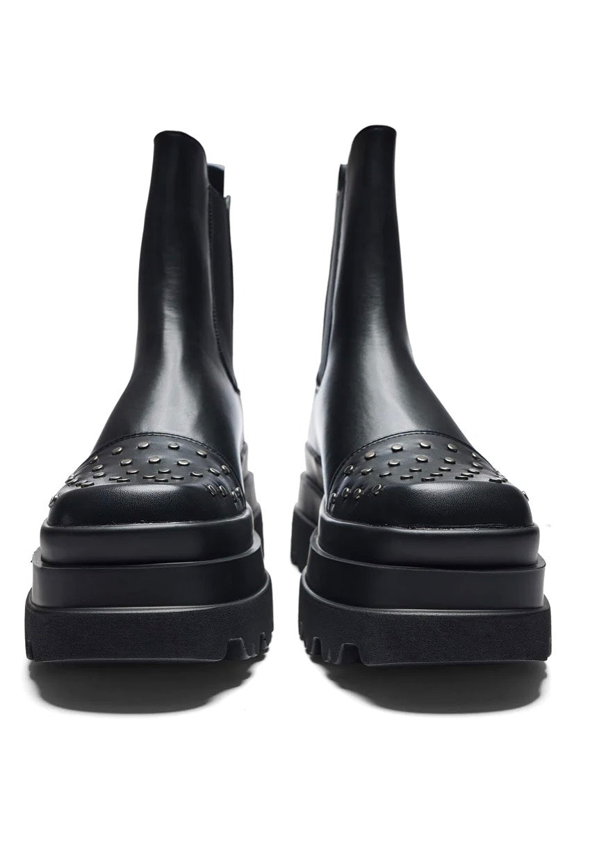 Koi Footwear - Silence Studded Trident Chelsea Black - Girl Shoes | Women-Image