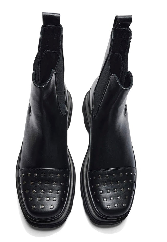 Koi Footwear - Silence Studded Trident Chelsea Black - Girl Shoes | Women-Image