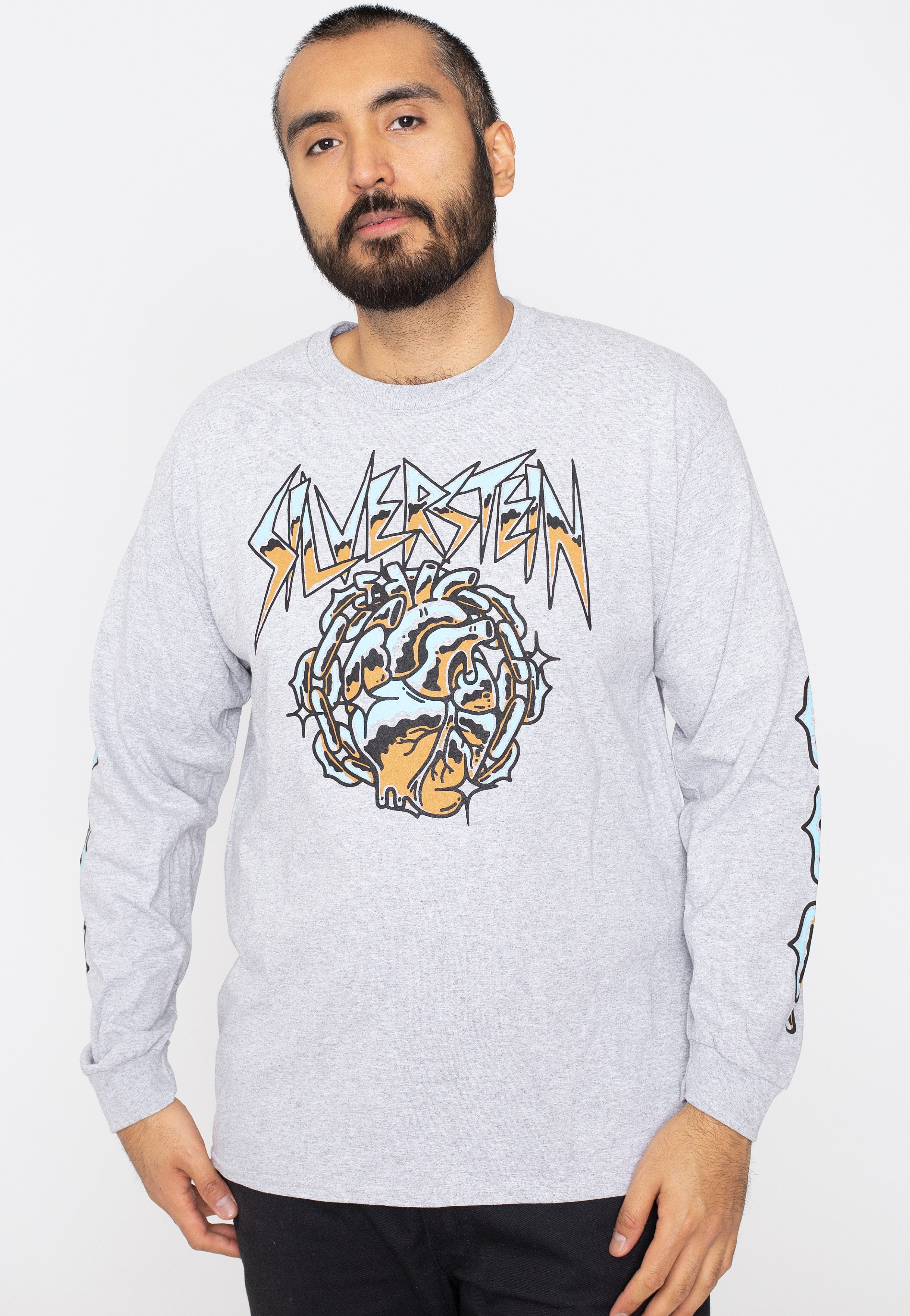 Silverstein - Chrome Sportsgrey - Longsleeve | Men-Image