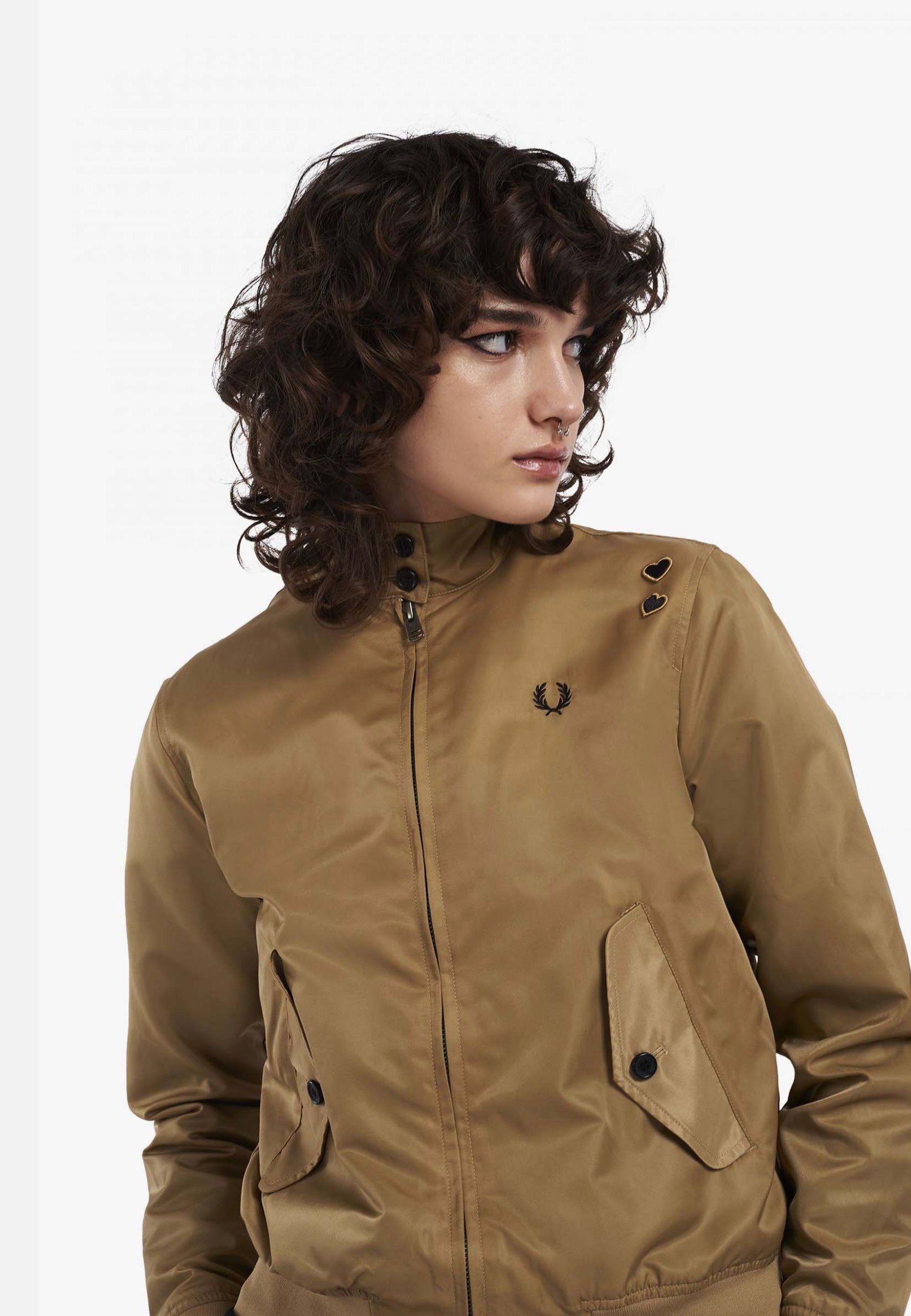 Fred Perry x Amy Winehouse - Printed Lining Warm Stone - Jacket | Women-Image