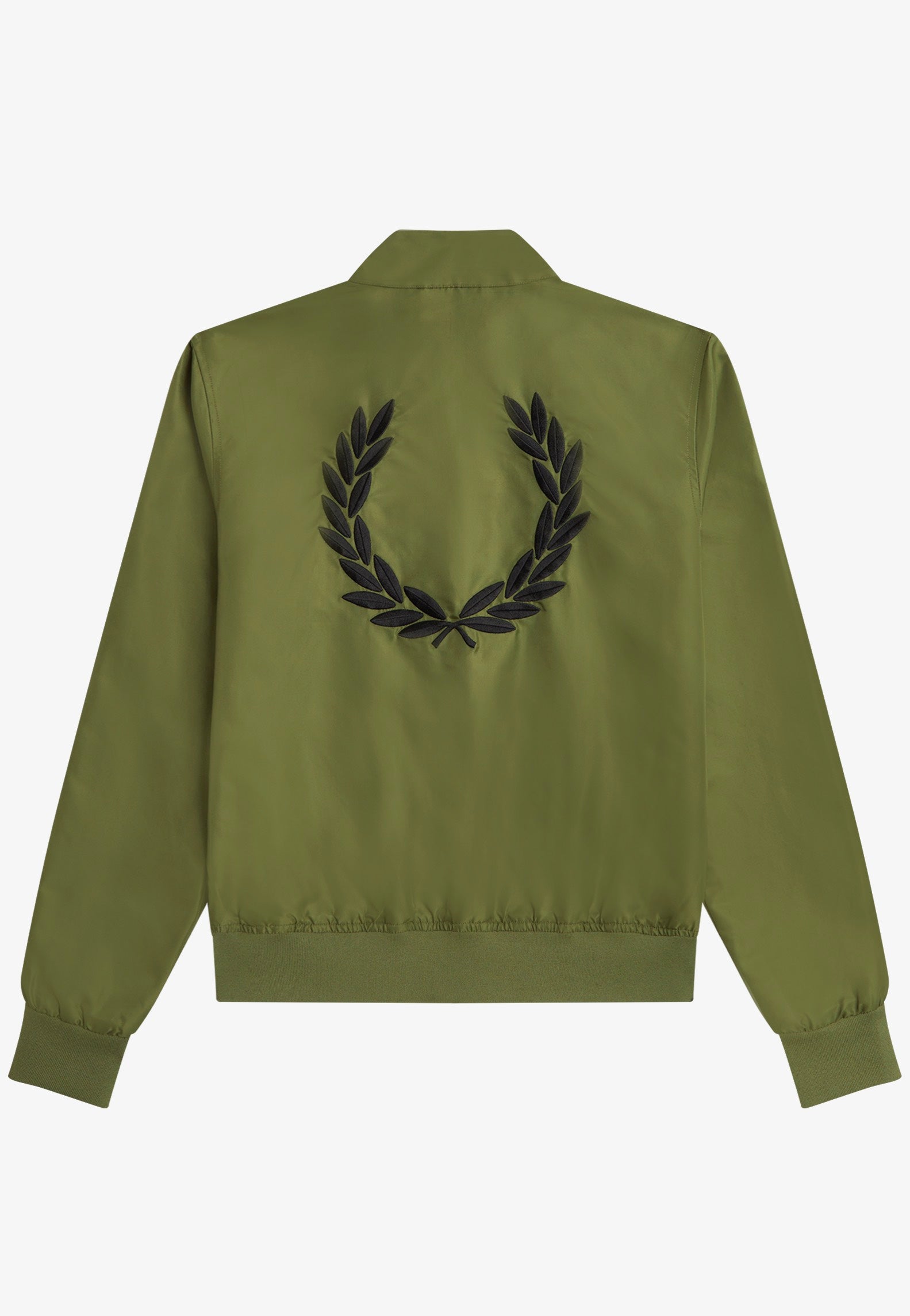 Fred Perry x Amy Winehouse - Printed Lining Zip Thru Parka Green - Jacket | Women-Image