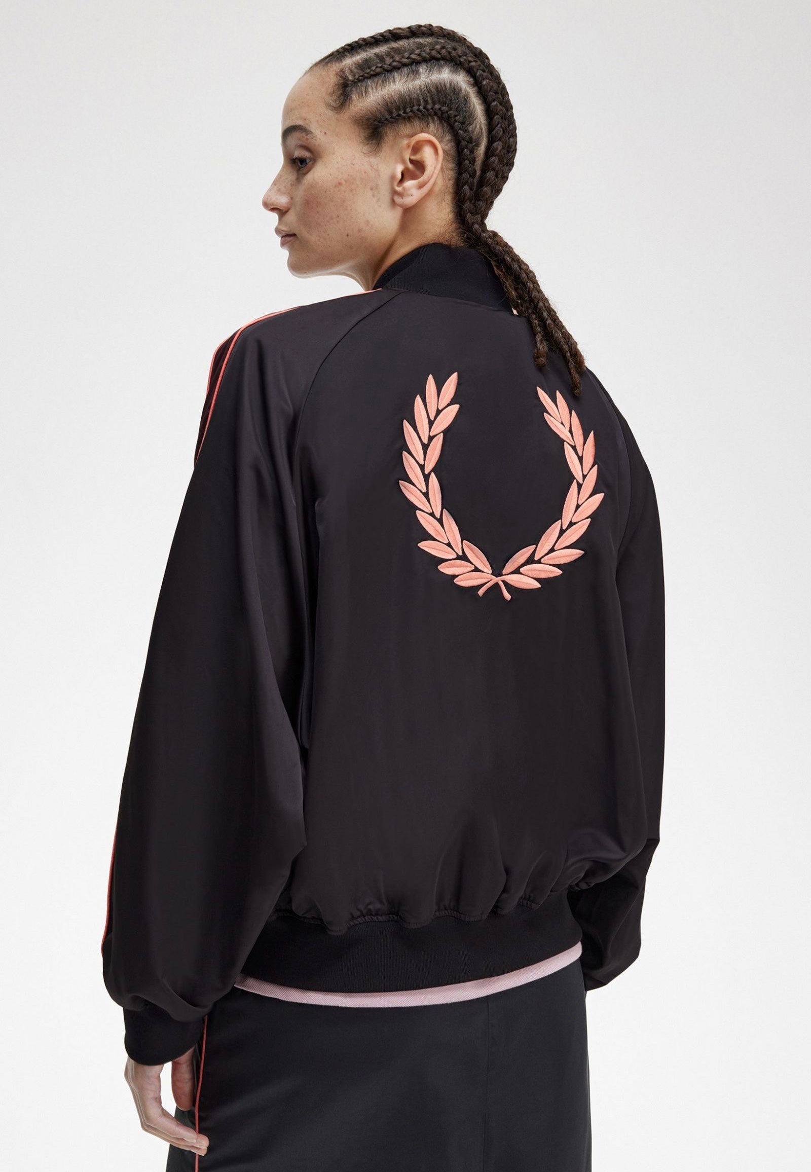 Fred Perry x Amy Winehouse - Printed Lining Bomber Black - Jacket | Women-Image