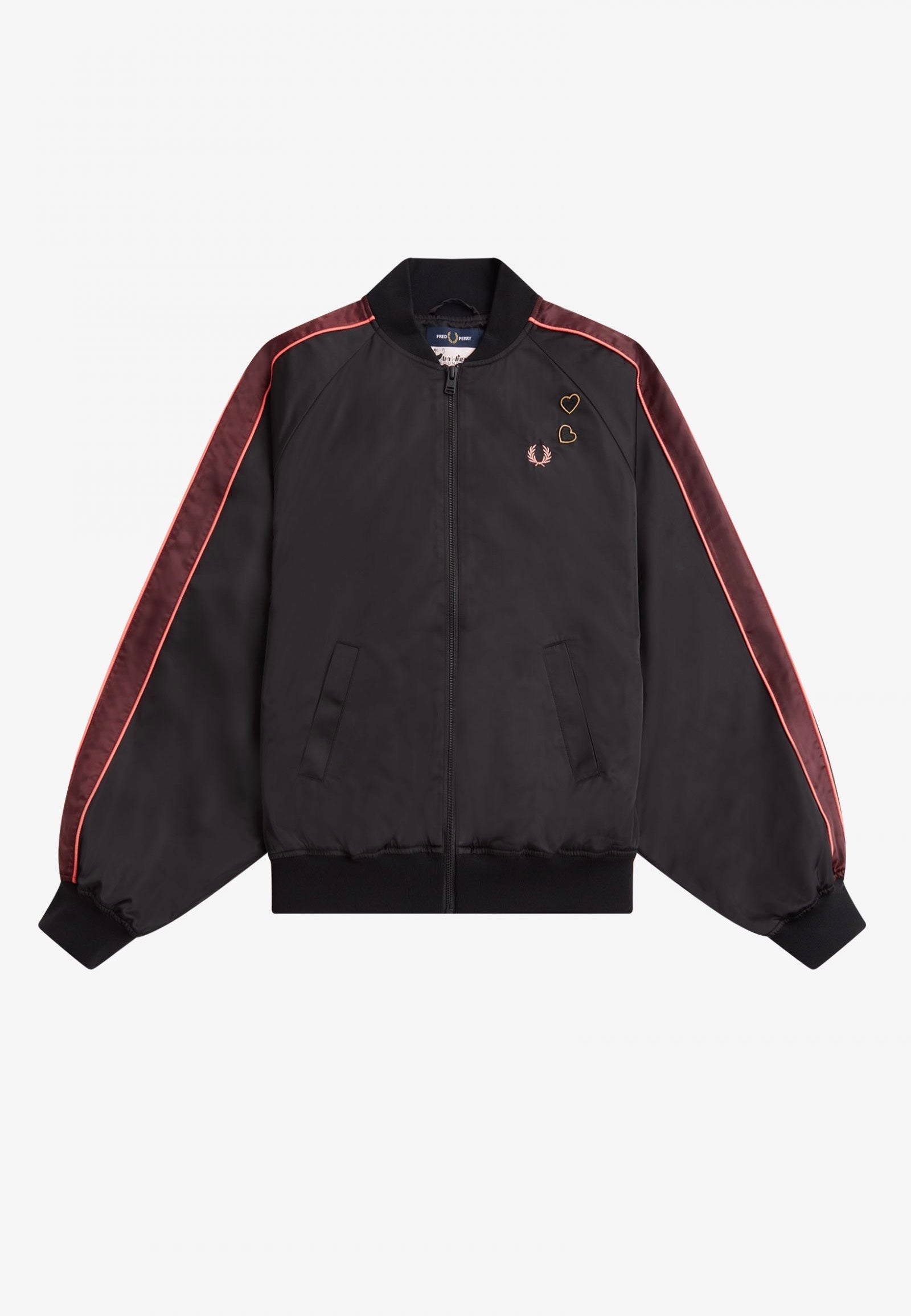 Fred Perry x Amy Winehouse - Printed Lining Bomber Black - Jacket | Women-Image