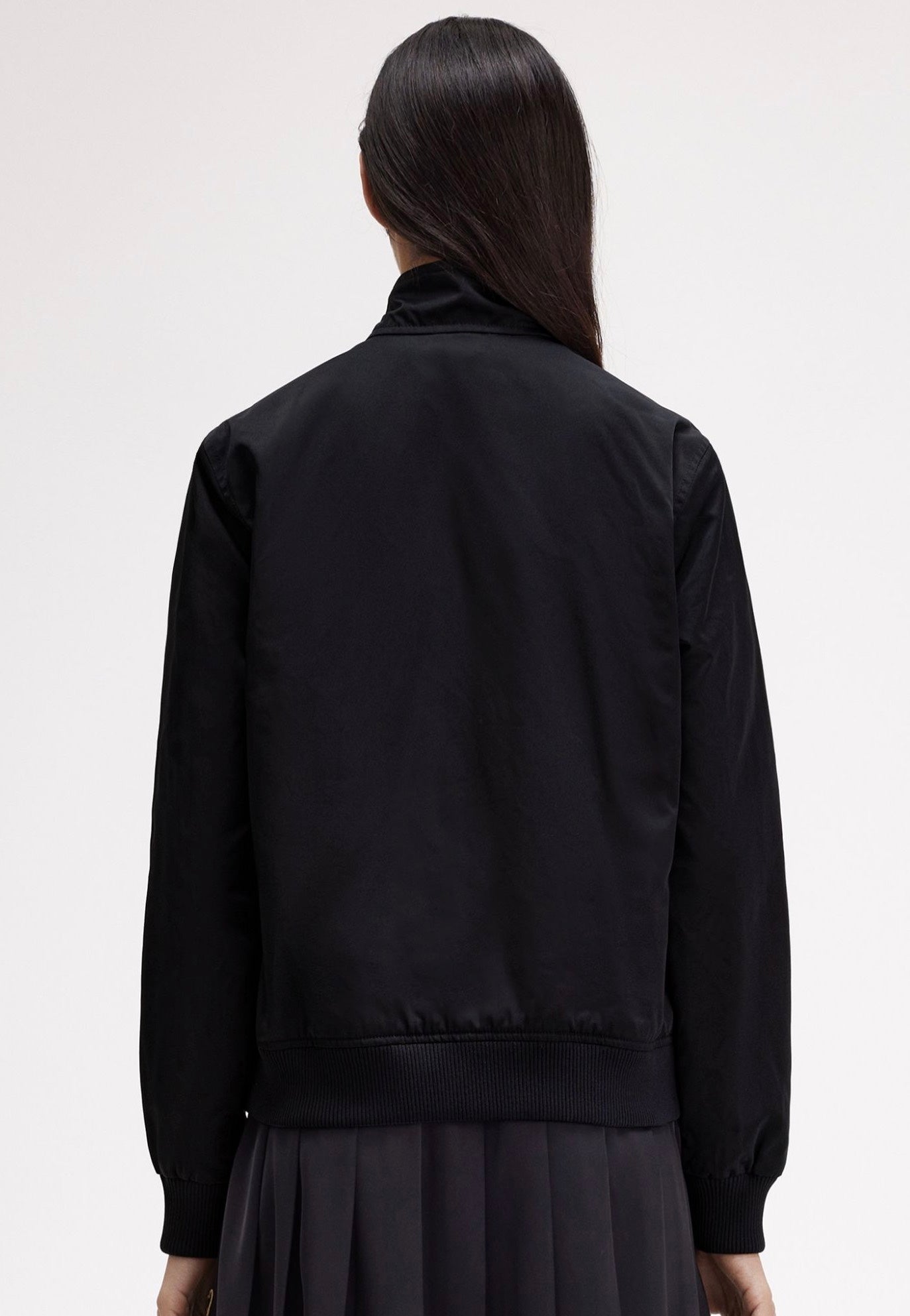 Fred Perry x Amy Winehouse - Zip Through Satin Black - Jacket | Women-Image