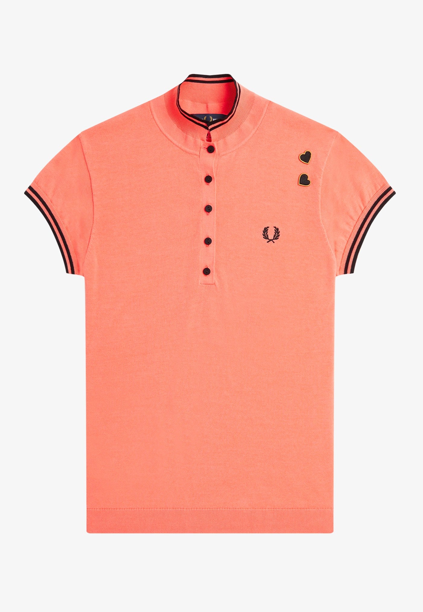 Fred Perry x Amy Winehouse - Knitted Coral Heat - Polo | Women-Image