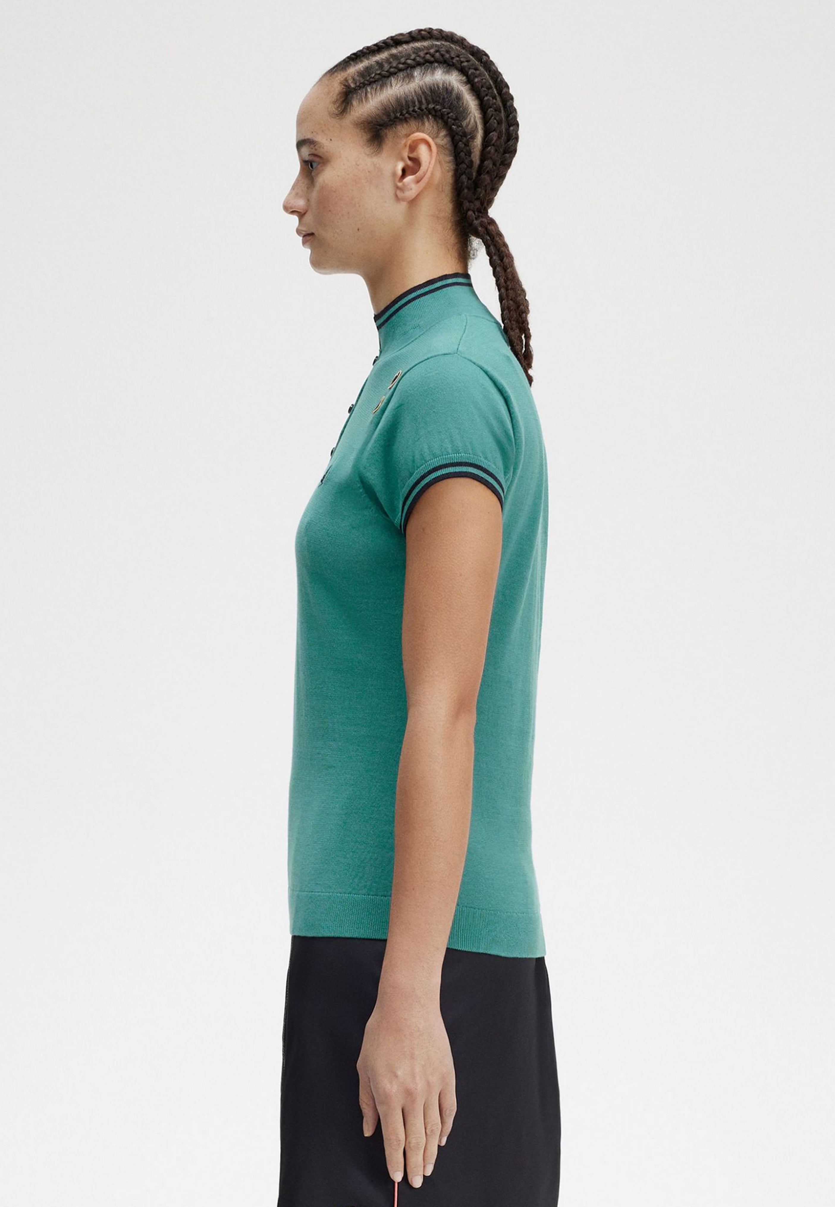 Fred Perry x Amy Winehouse - Knitted Deep Mint - Polo | Women-Image