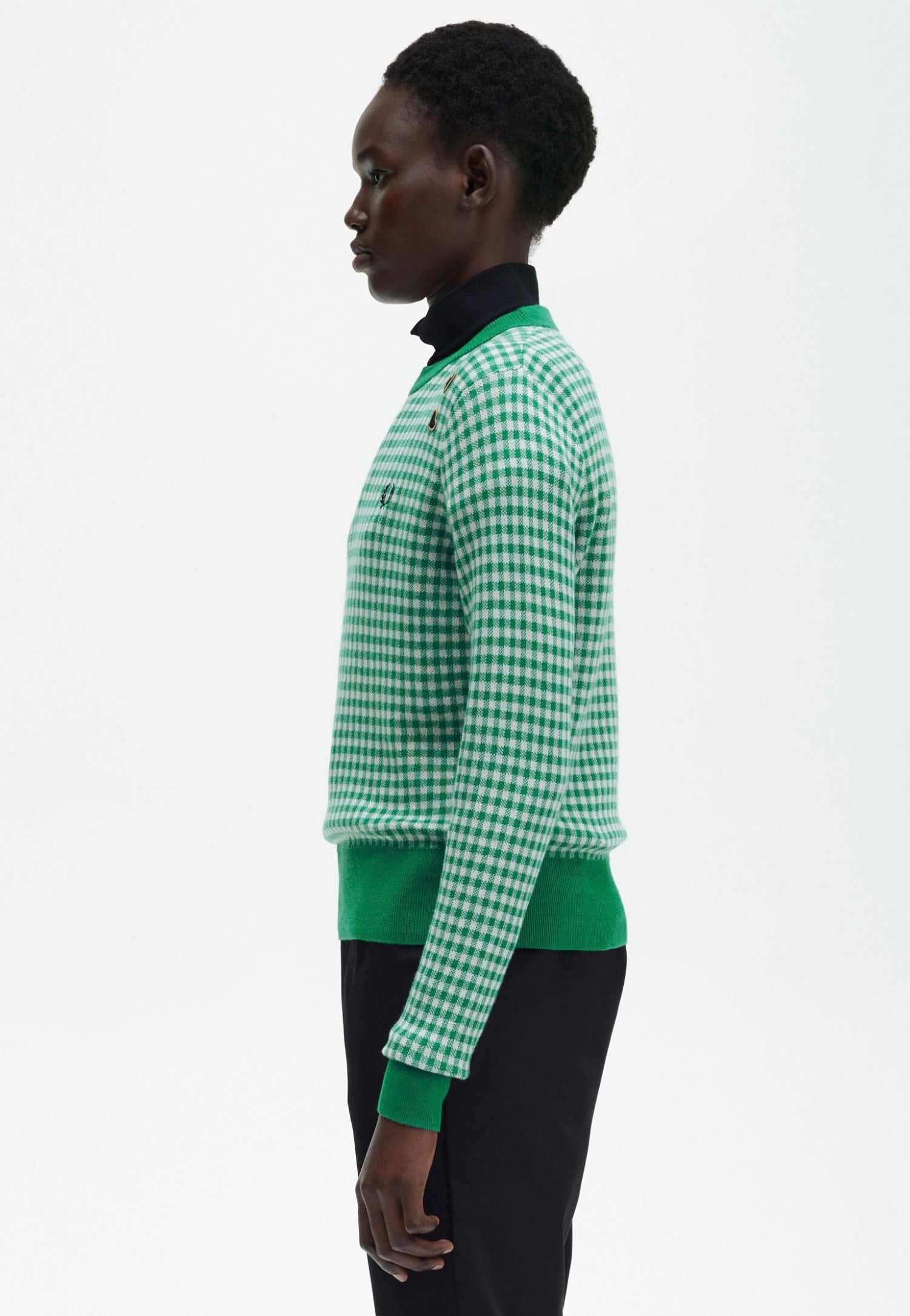 Fred Perry x Amy Winehouse - Gingham Fred Perry Green - Pullover | Women-Image