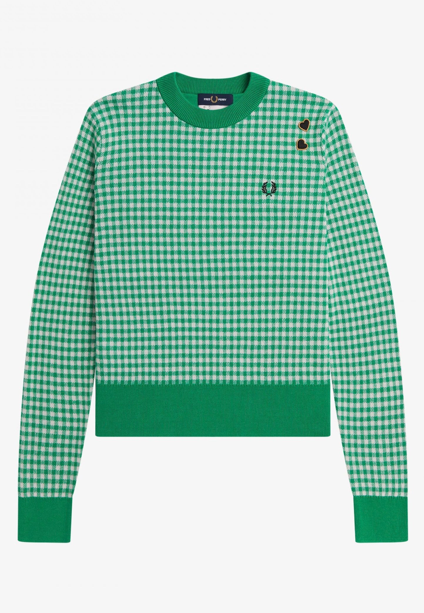 Fred Perry x Amy Winehouse - Gingham Fred Perry Green - Pullover | Women-Image