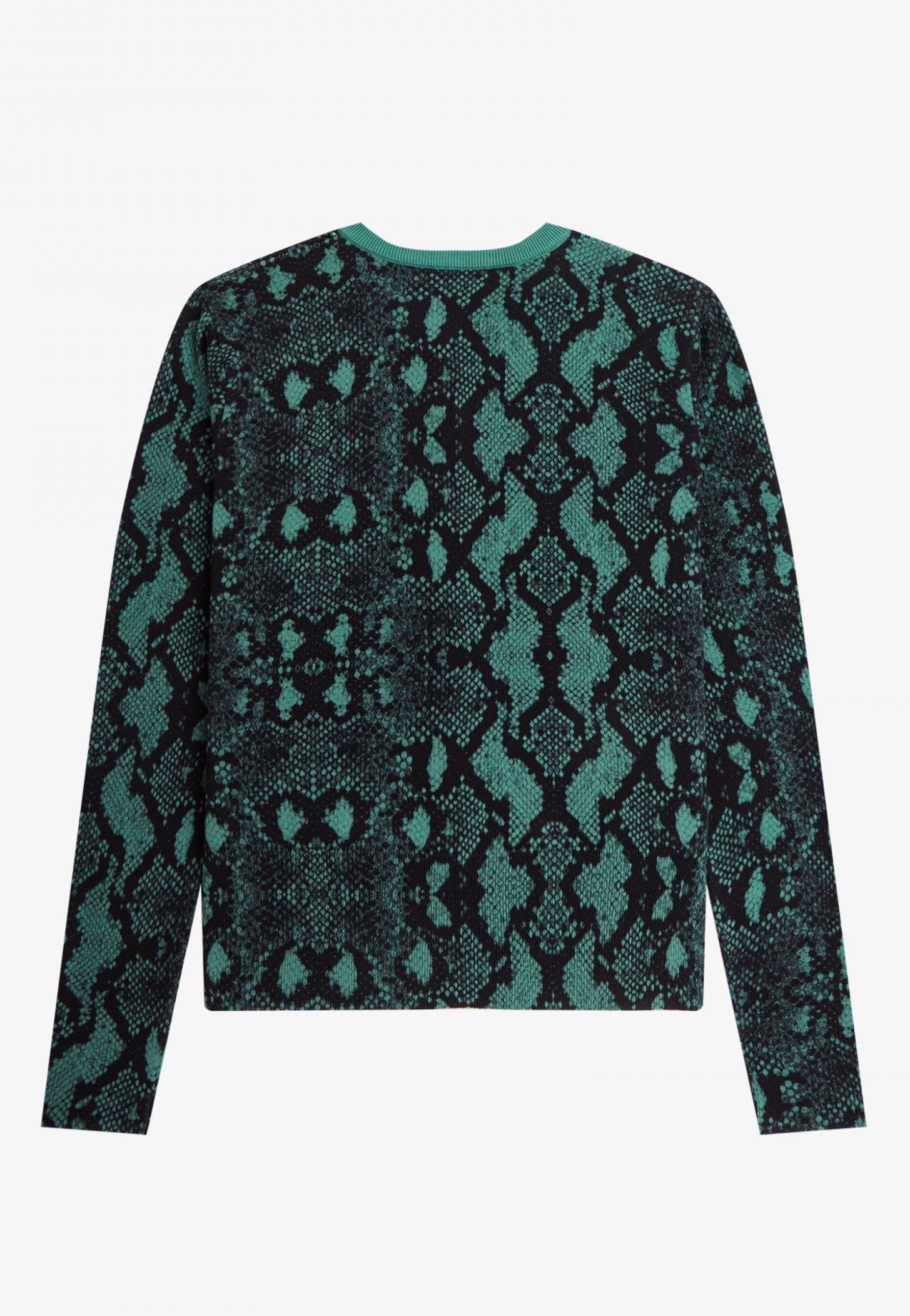 Fred Perry x Amy Winehouse - Snake Print Deep Mint - Cardigan | Women-Image