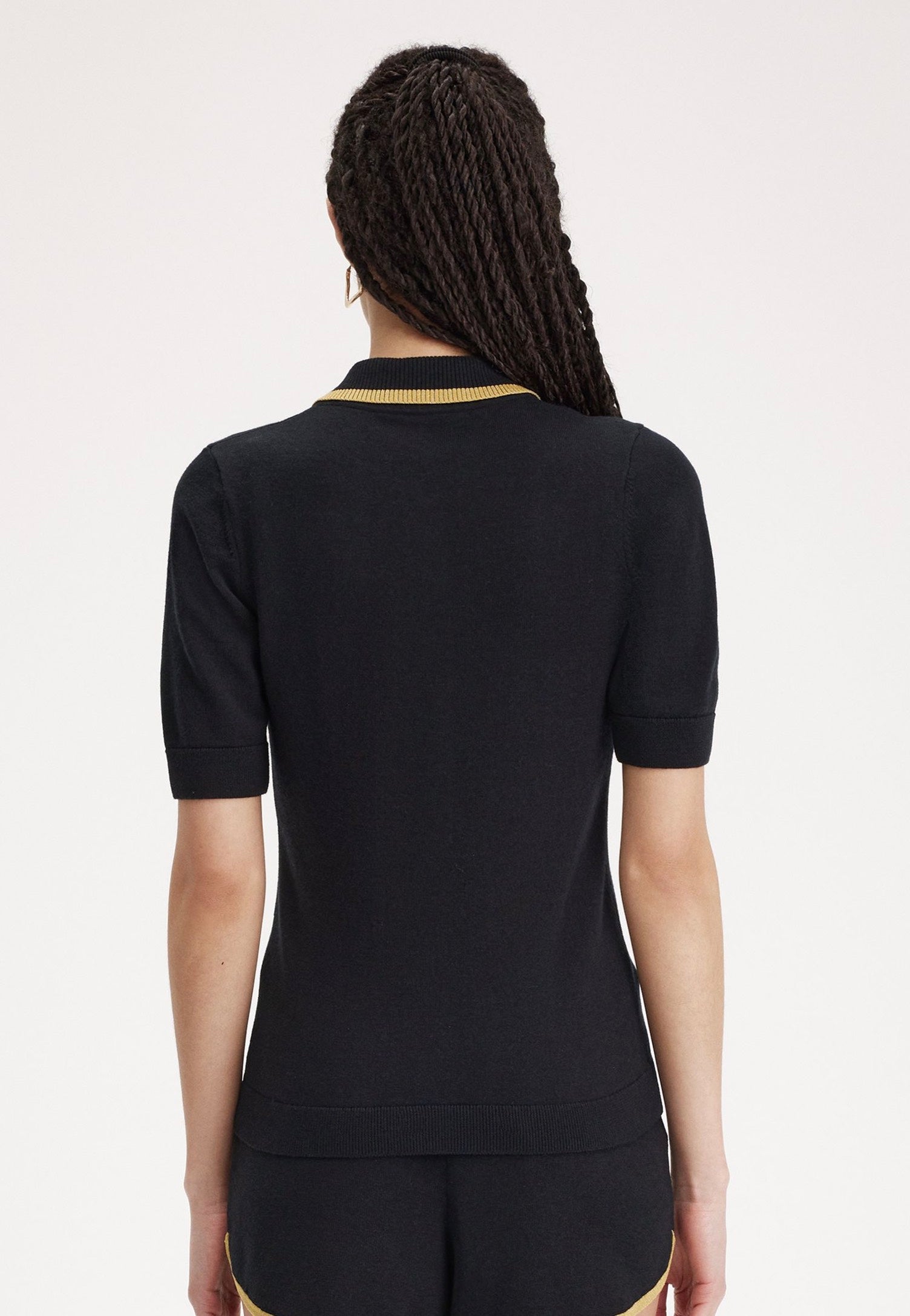 Fred Perry x Amy Winehouse - Knitted Black - Polo | Women-Image