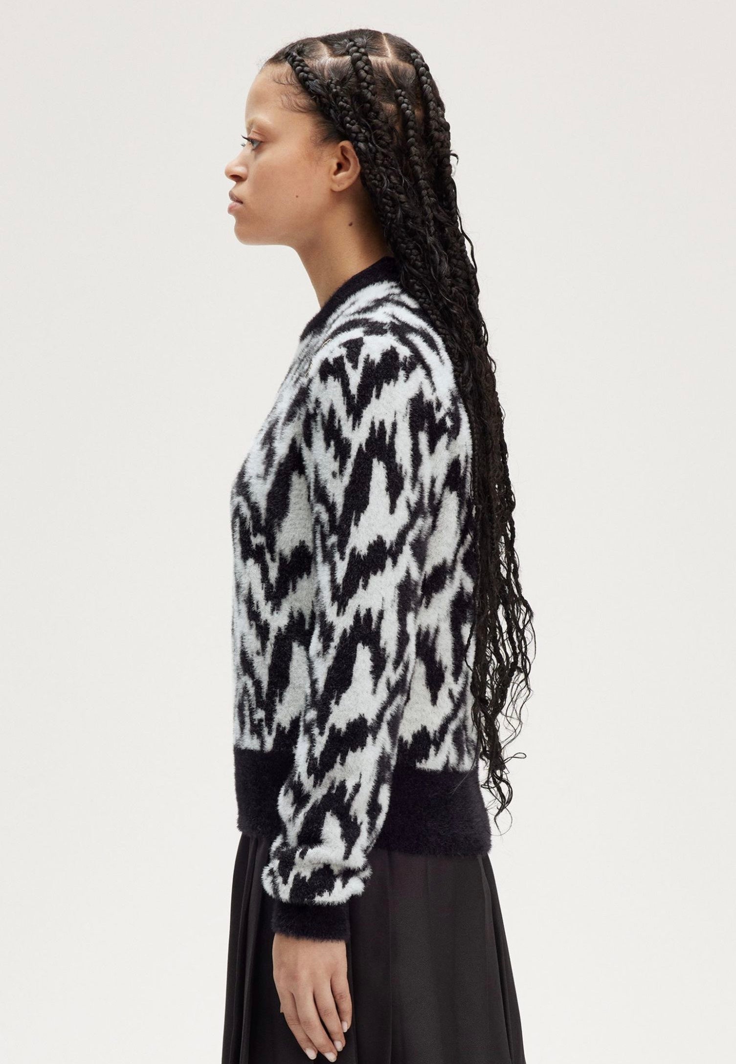 Fred Perry x Amy Winehouse - Animal Jacquard Ecru - Pullover | Women-Image