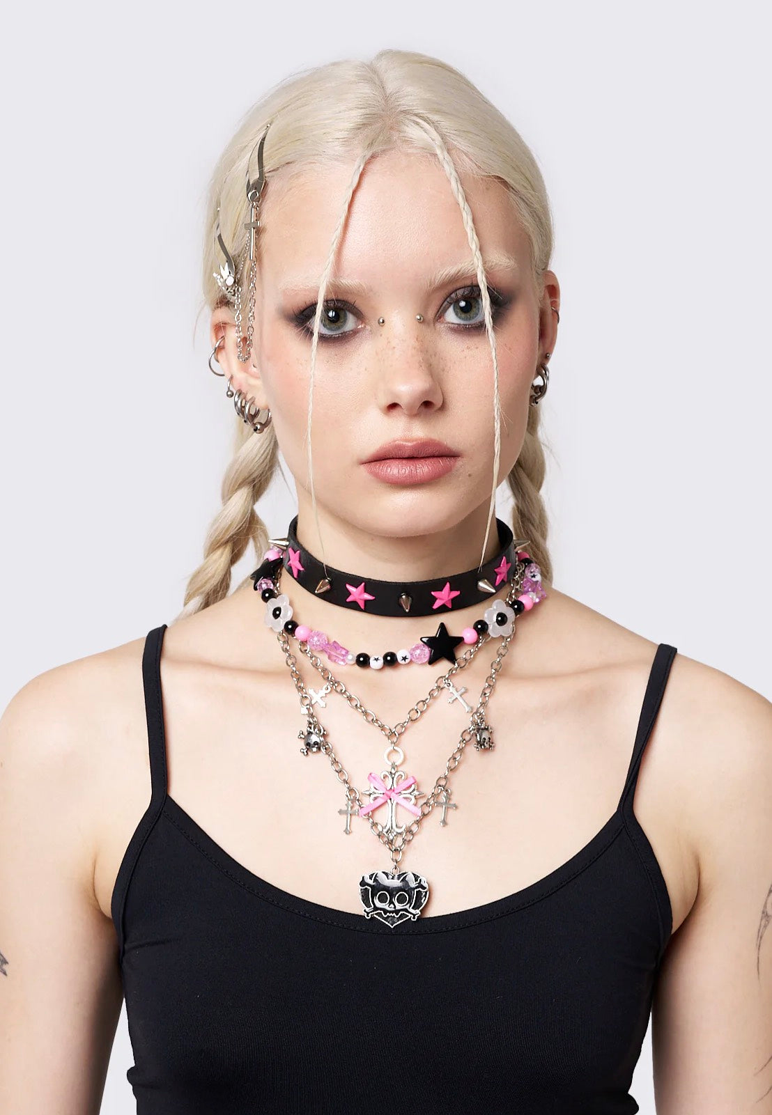 Minga London - Skeletal Passion Multichain Set of 4 - Necklace | Neutral-Image