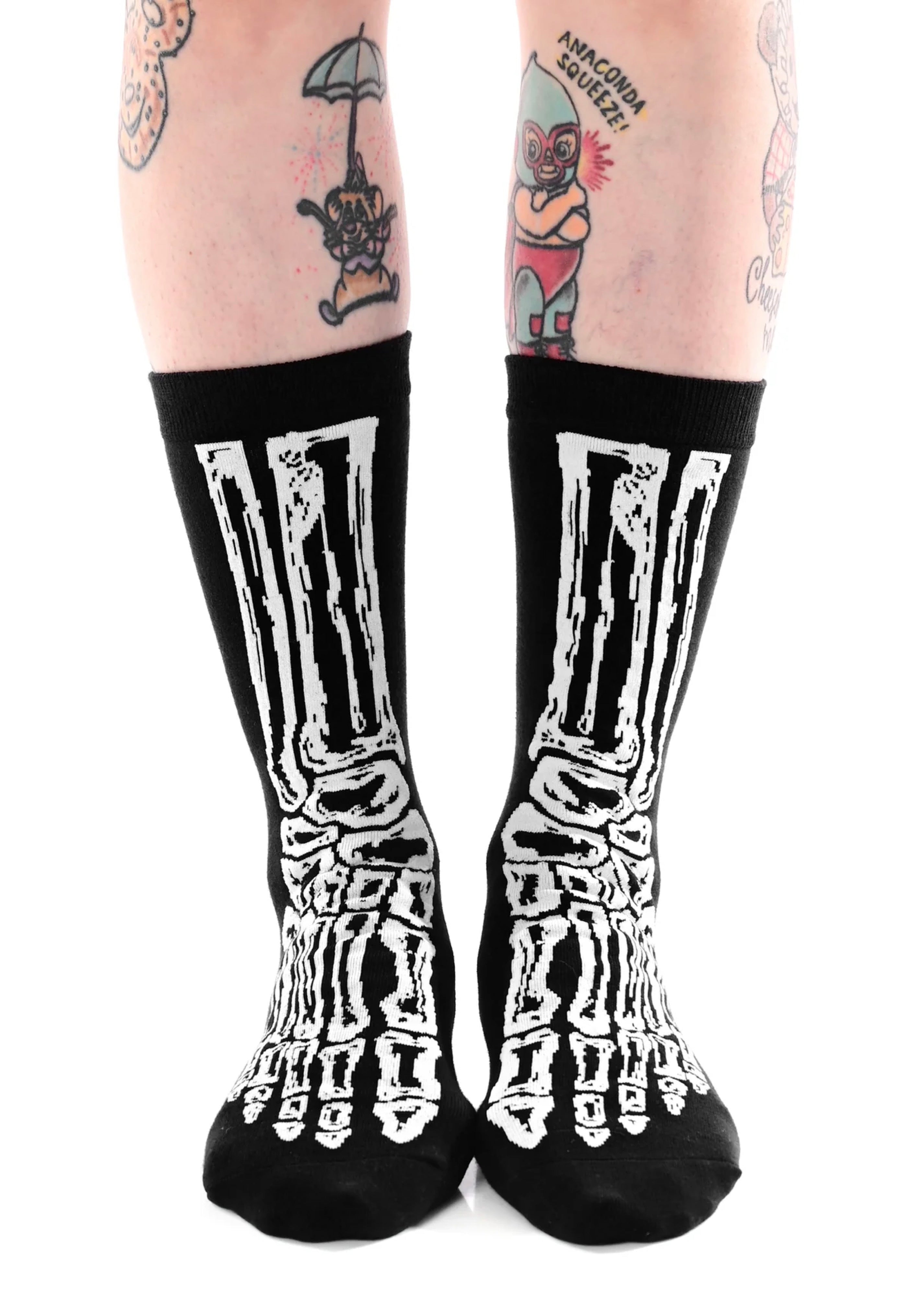 Foxblood - Skelly Foot Black - Socks | Neutral-Image