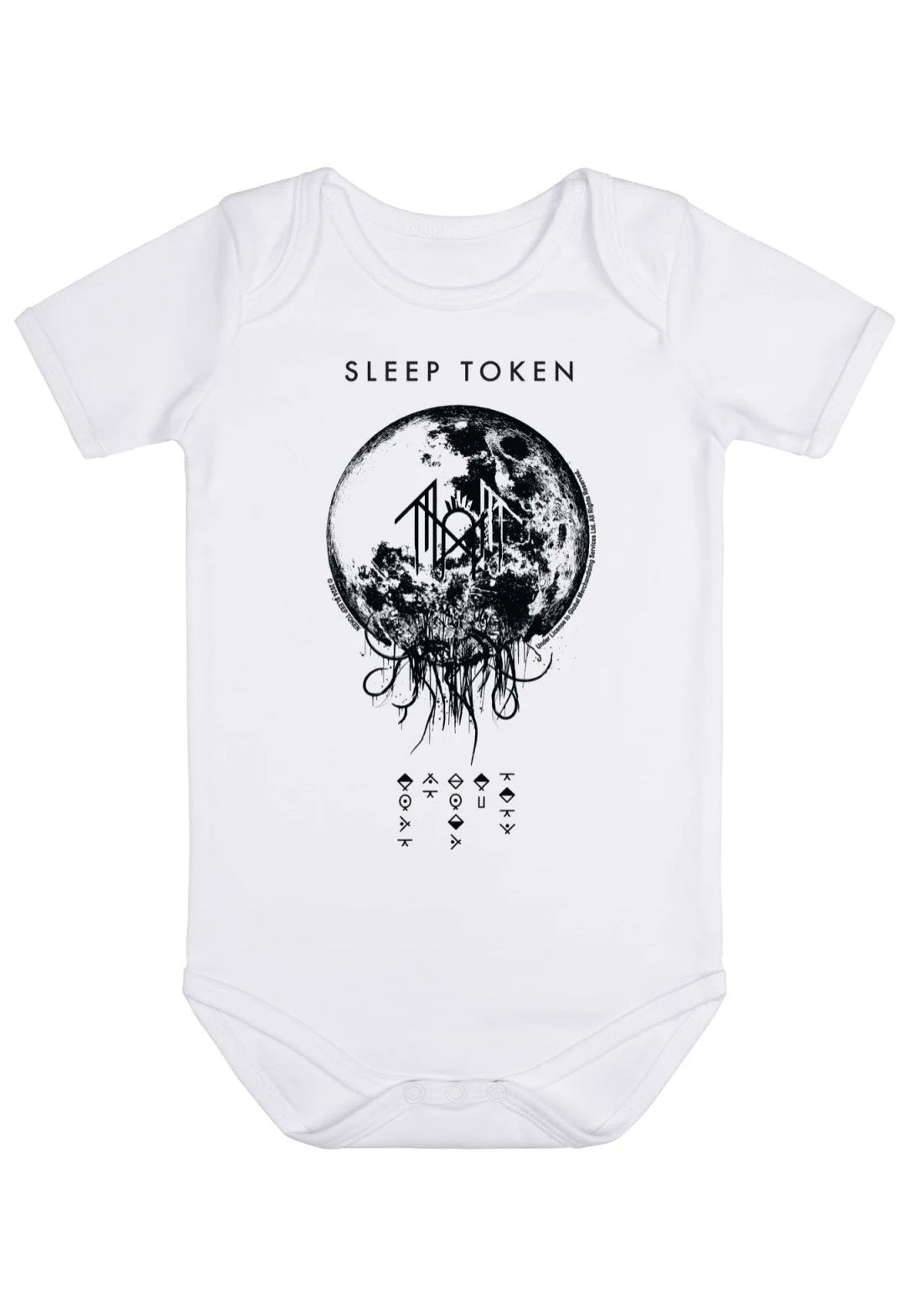 Sleep Token - Back To Eden White Babygrow - Bodysuit | Men-Image