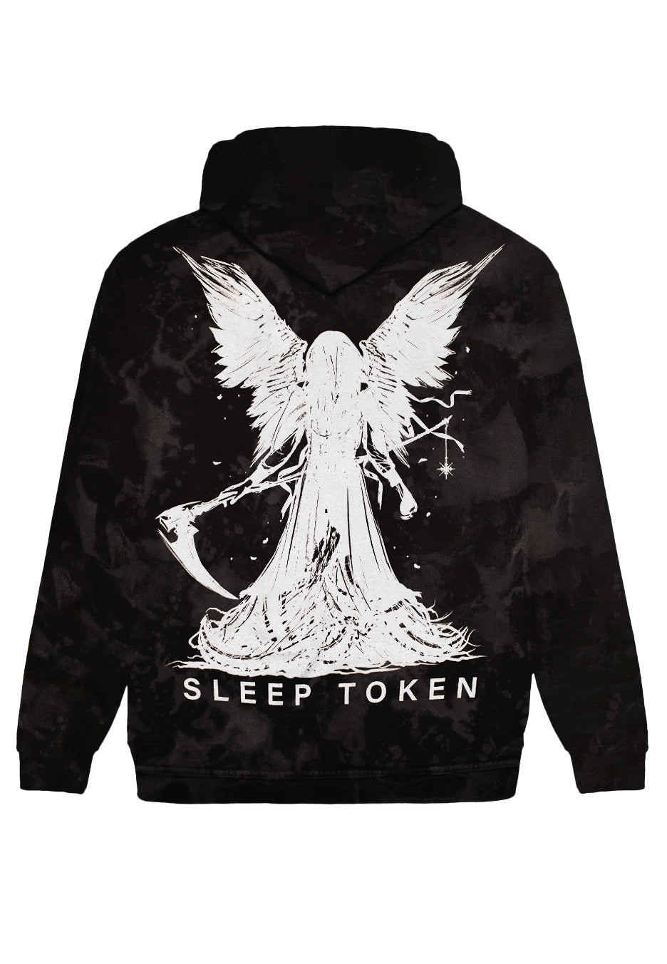 Sleep Token - Reaper Angel Grey/Black Tie Dye - Hoodie | Neutral-Image