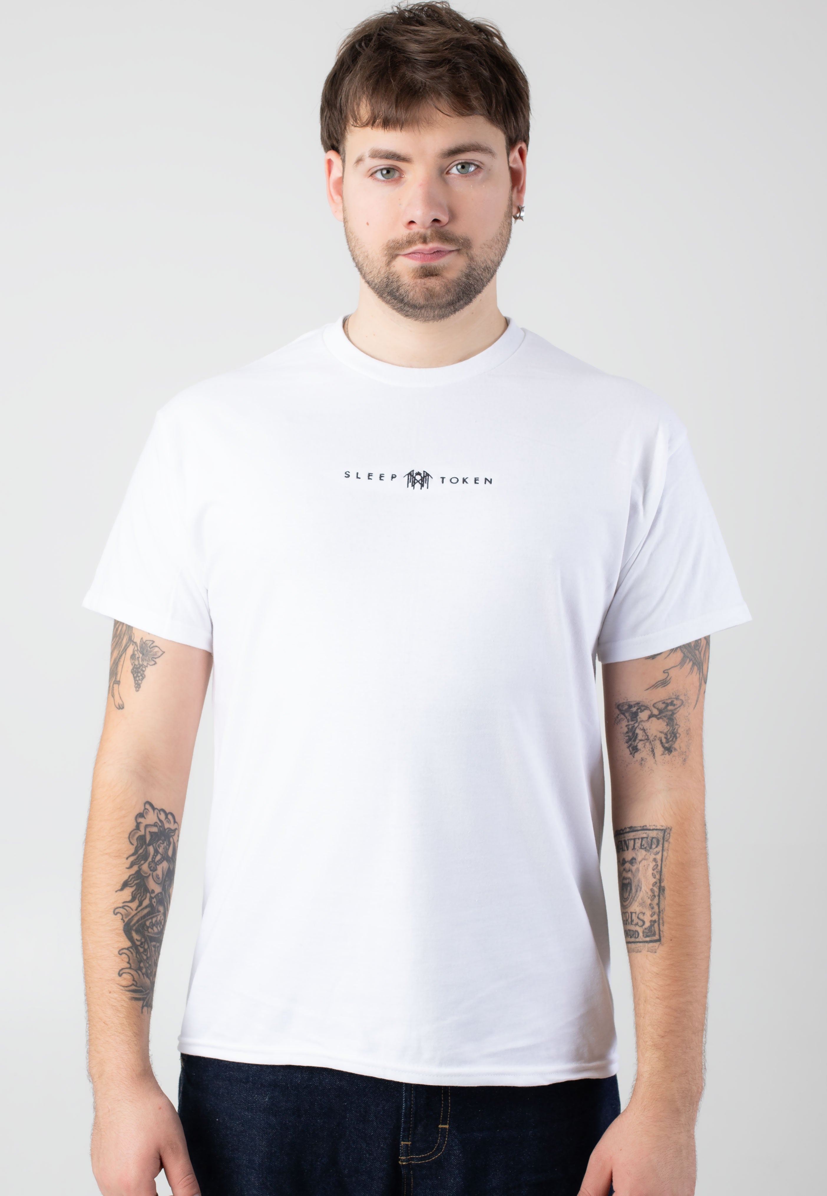 Sleep Token - Small Logo Embroidered White - T-Shirt | Men-Image