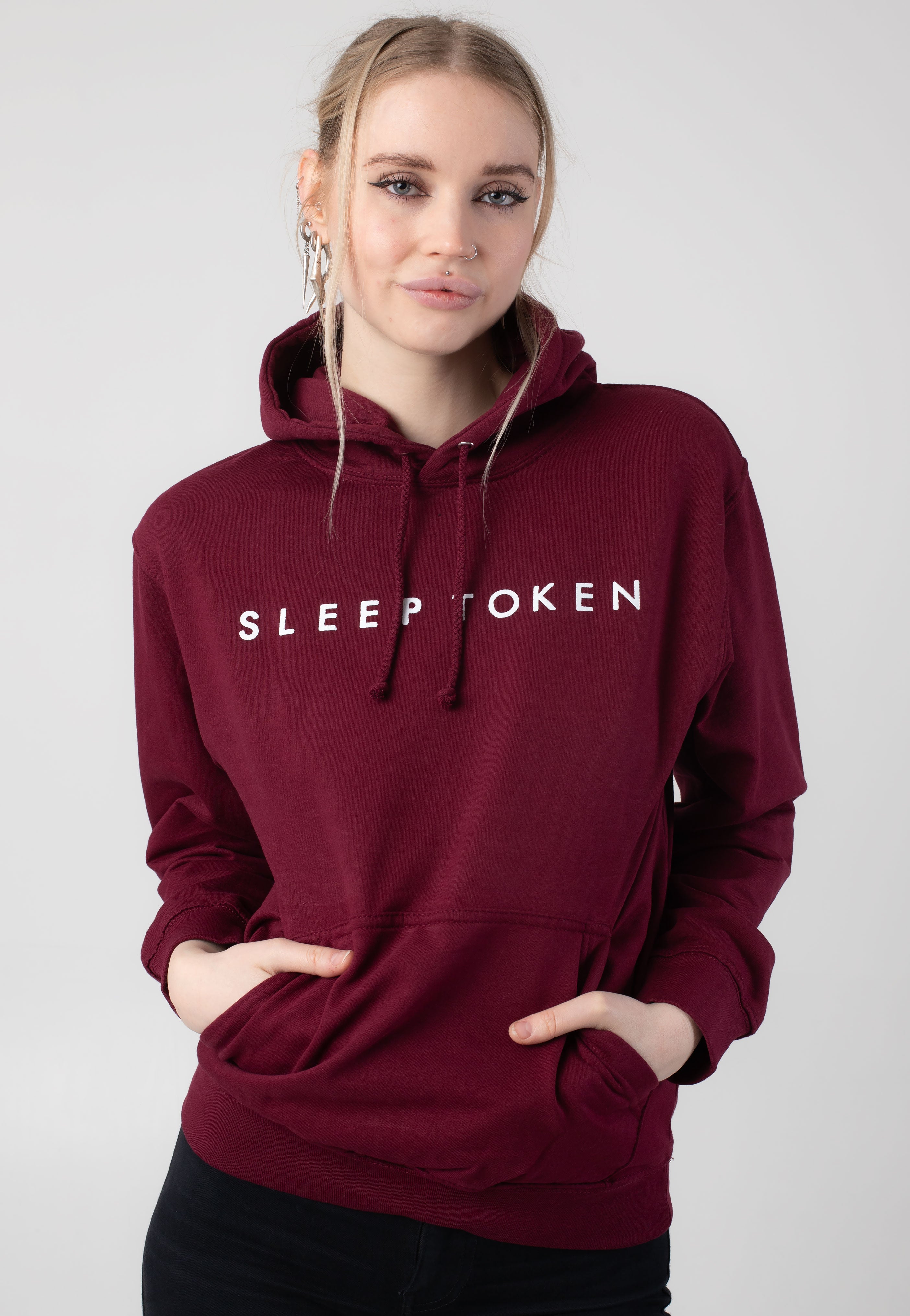 Sleep Token - Symbol Flowers Burgundy - Hoodie | Women-Image