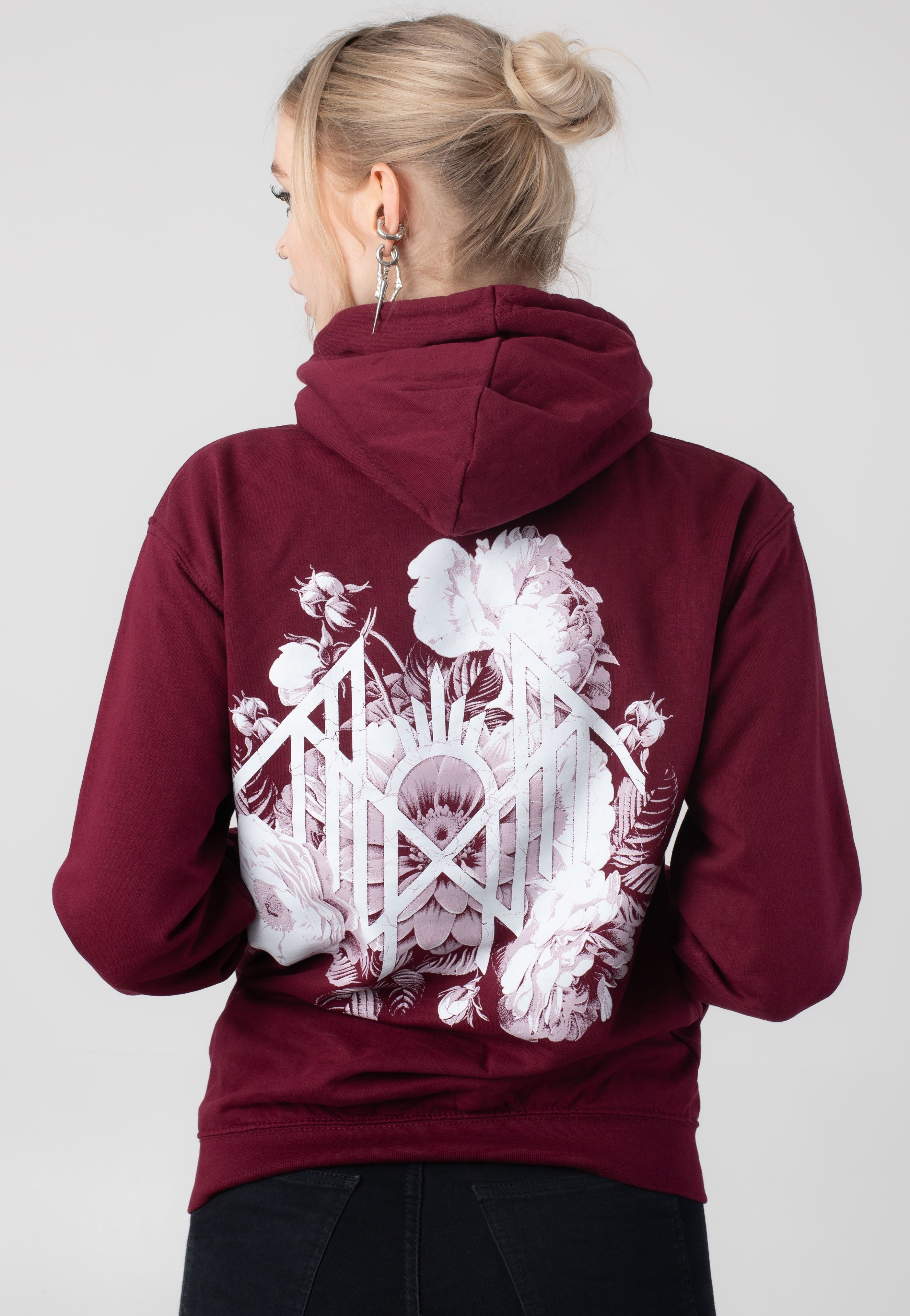 Sleep Token - Symbol Flowers Burgundy - Hoodie | Women-Image