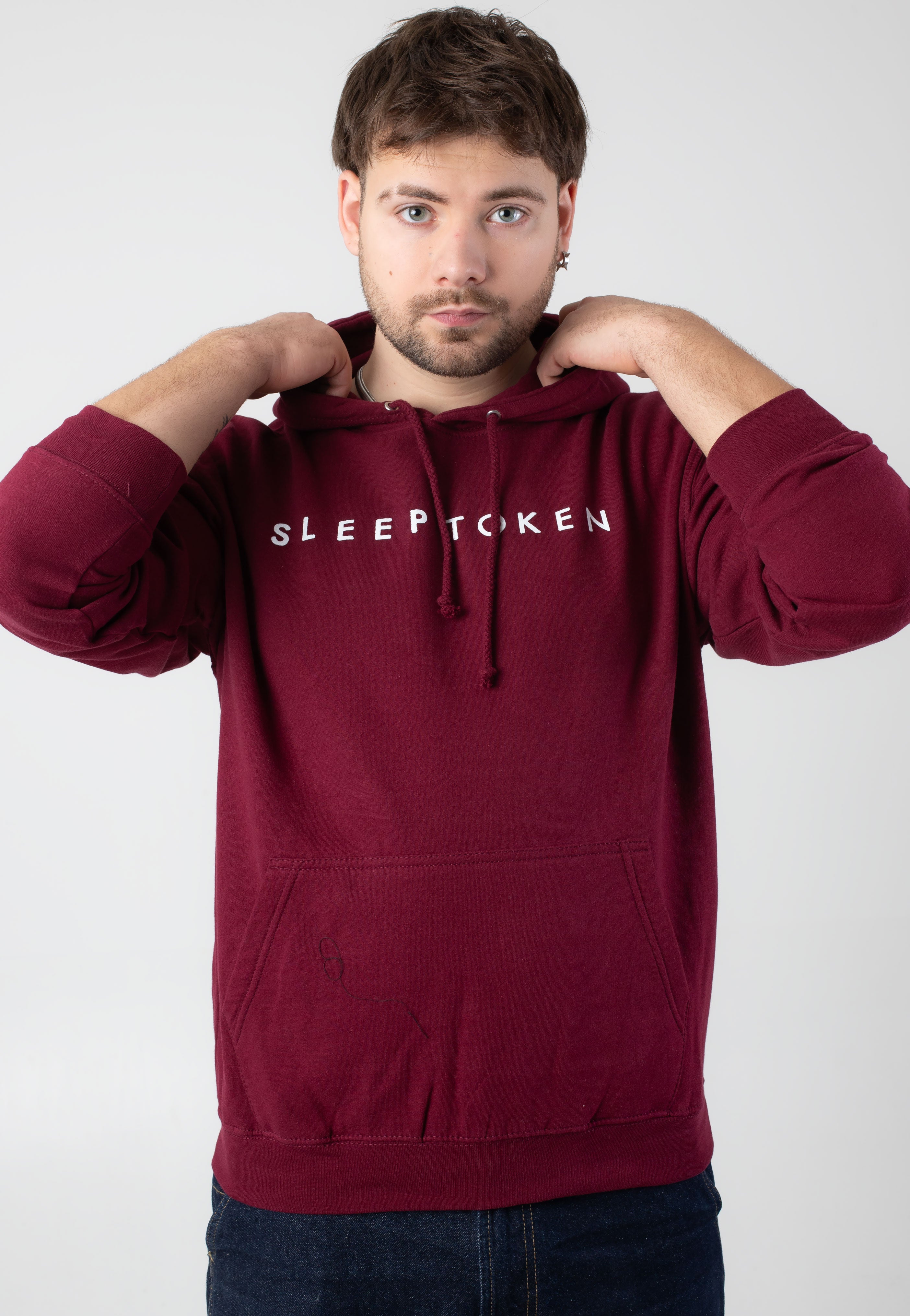 Sleep Token - Symbol Flowers Burgundy - Hoodie | Men-Image