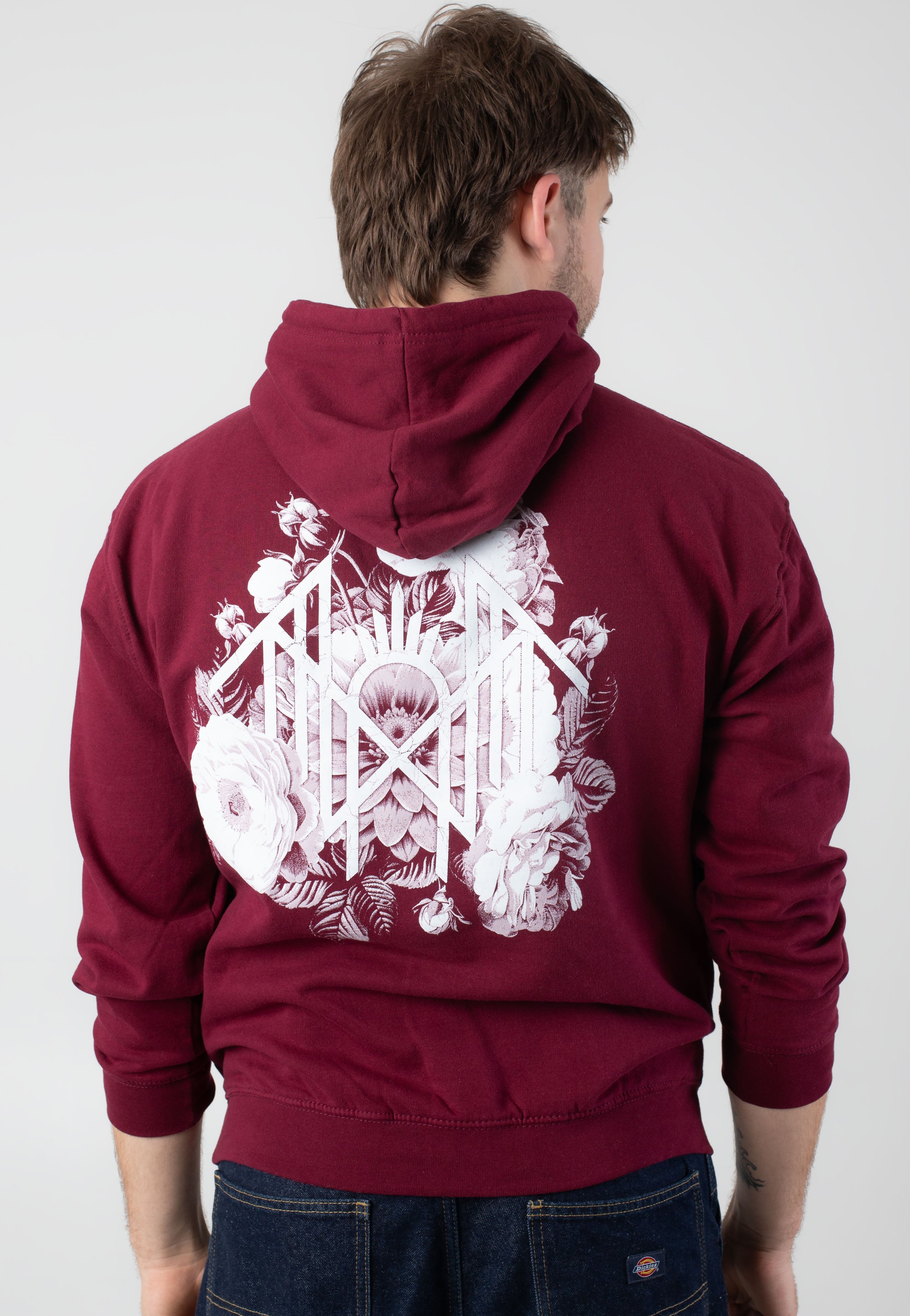 Sleep Token - Symbol Flowers Burgundy - Hoodie | Men-Image