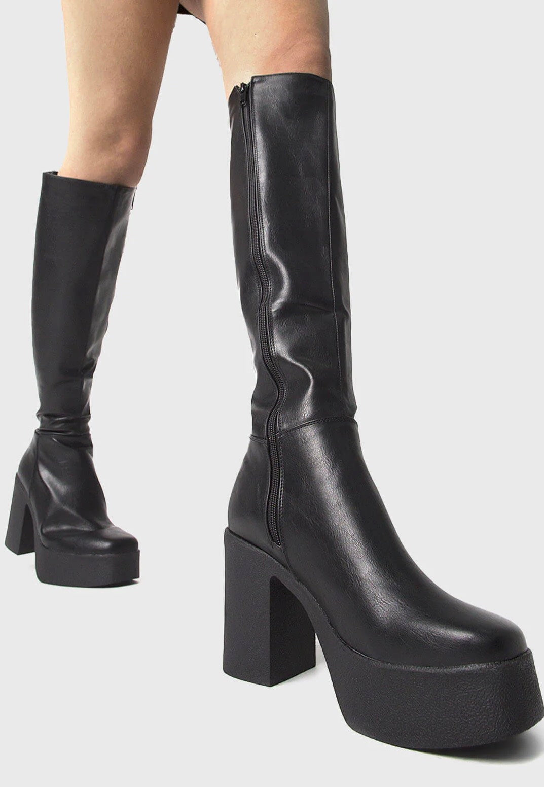 Lamoda - Slick Nicks Platform Knee High - Girl Shoes | Women-Image