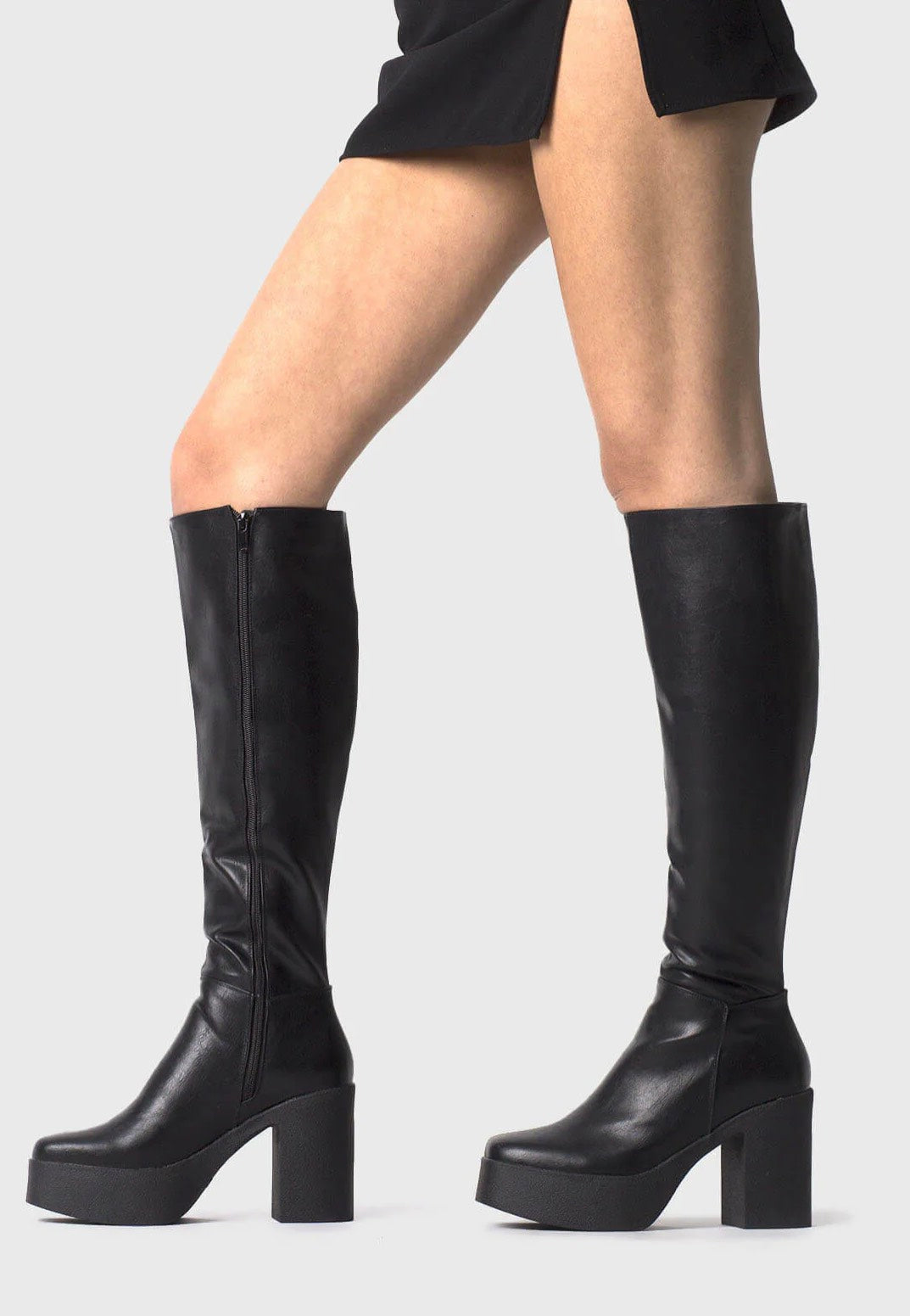 Lamoda - Slick Nicks Platform Knee High - Girl Shoes | Women-Image