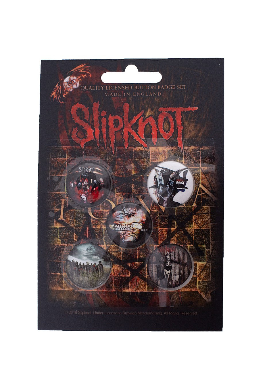 Slipknot - Albums Pack Of 5 - Button Set | Neutral-Image