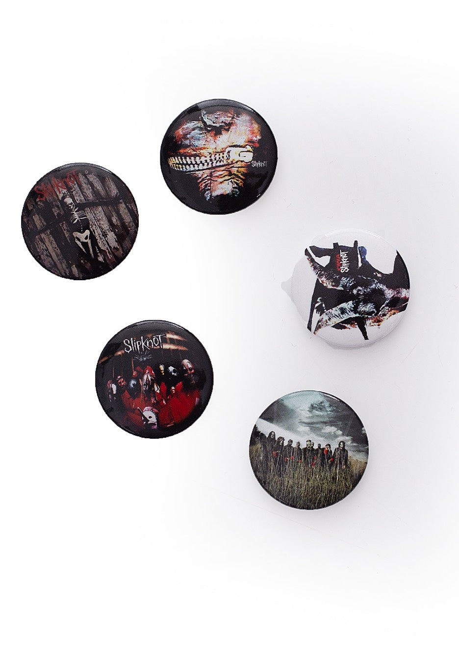 Slipknot - Albums Pack Of 5 - Button Set | Neutral-Image