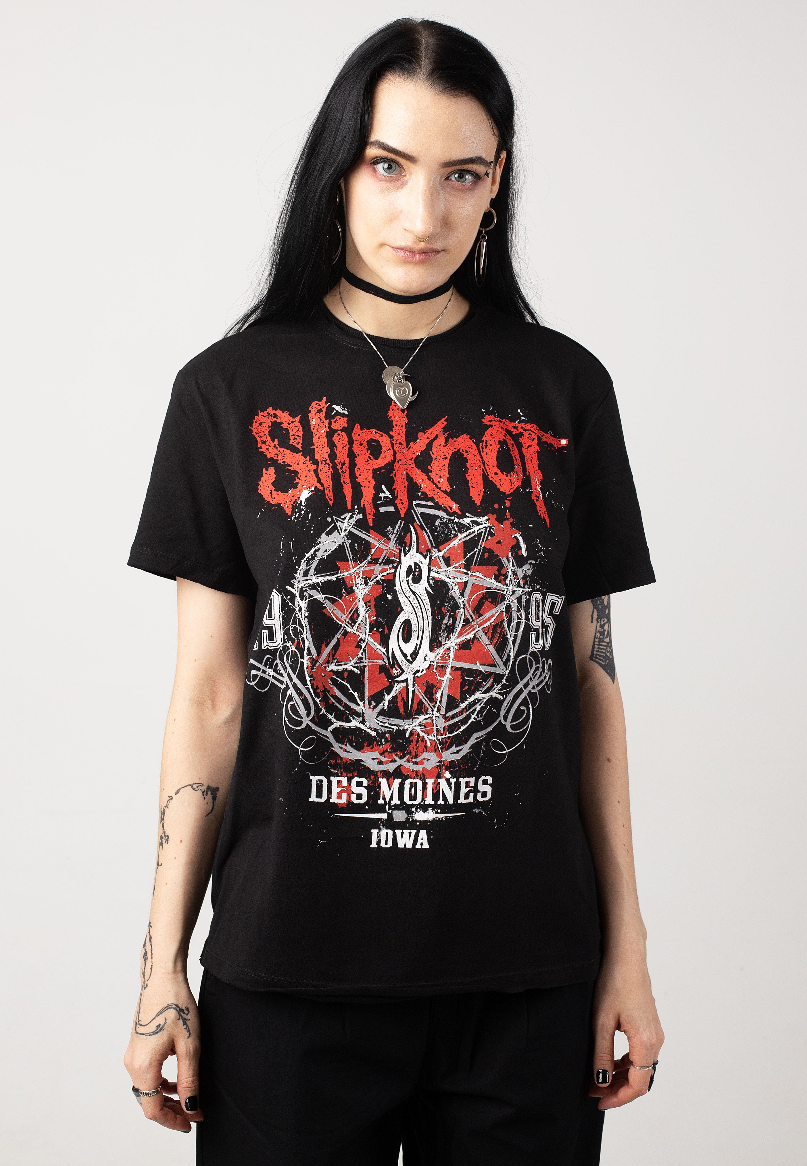 Slipknot - Des Moines Charcoal - T-Shirt | Women-Image