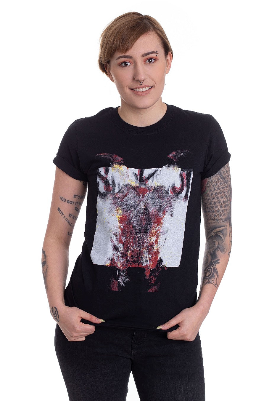 Slipknot - Devil Single Logo Blur - T-Shirt | Women-Image