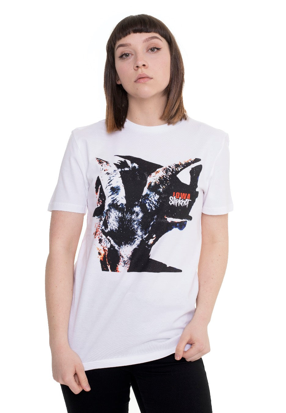 Slipknot - Iowa Goat Shadow White - T-Shirt | Women-Image