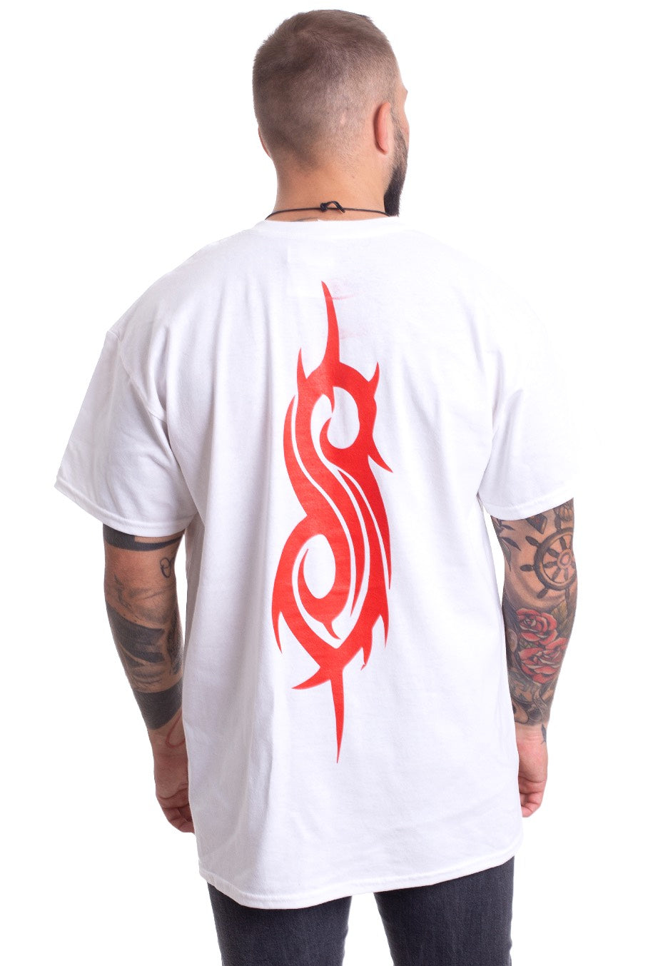 Slipknot - WANYK Black Figures White - T-Shirt | Men-Image