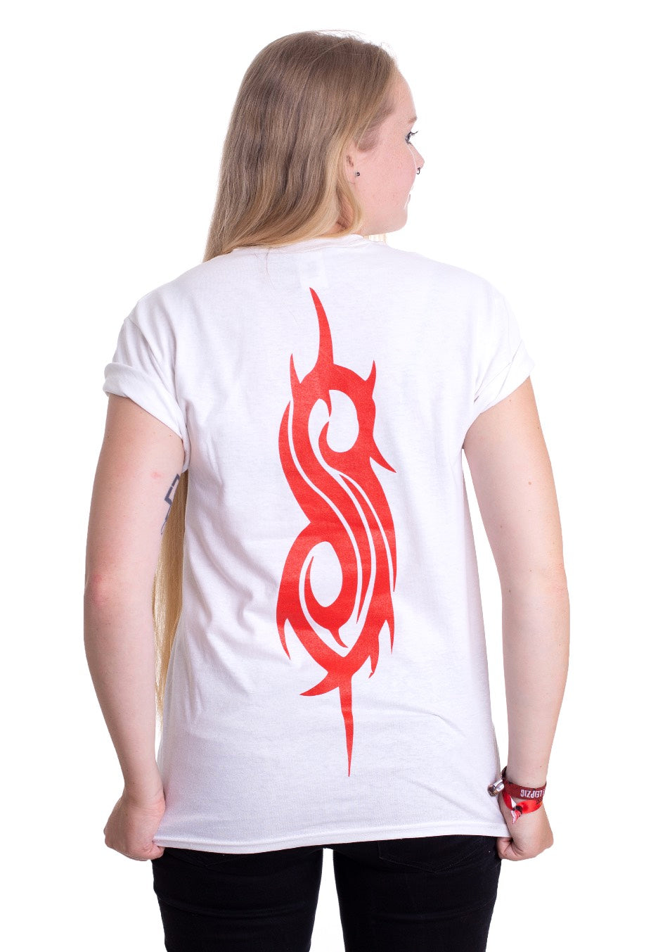 Slipknot - WANYK Black Figures White - T-Shirt | Women-Image