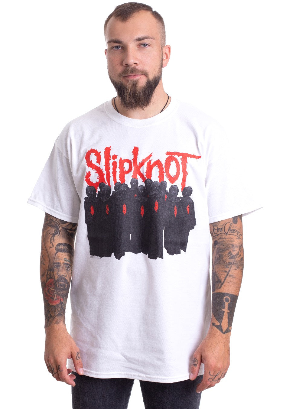 Slipknot - WANYK Black Figures White - T-Shirt | Men-Image