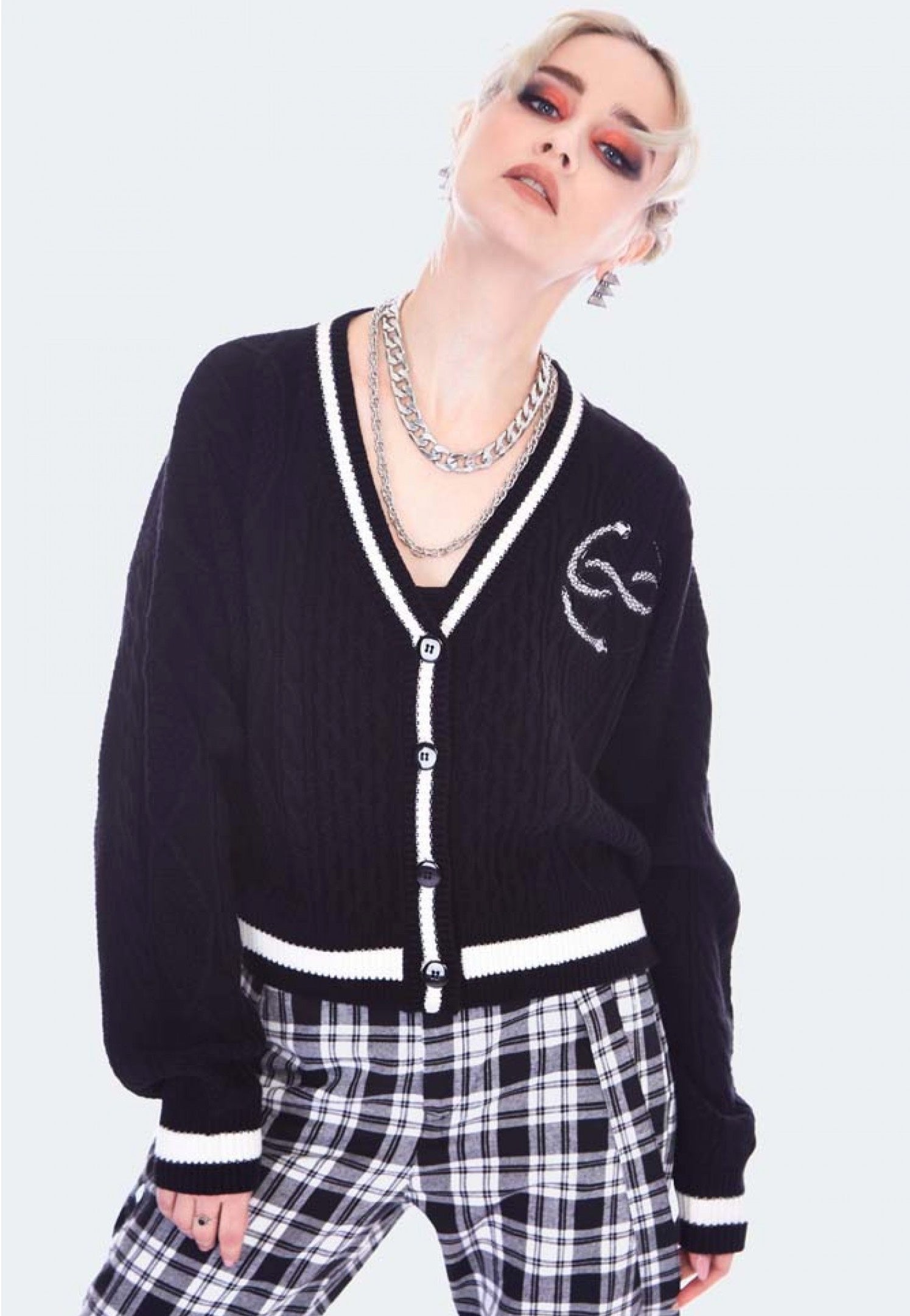 Jawbreaker - Snake Infinity Symbol Black - Cardigan | Women-Image