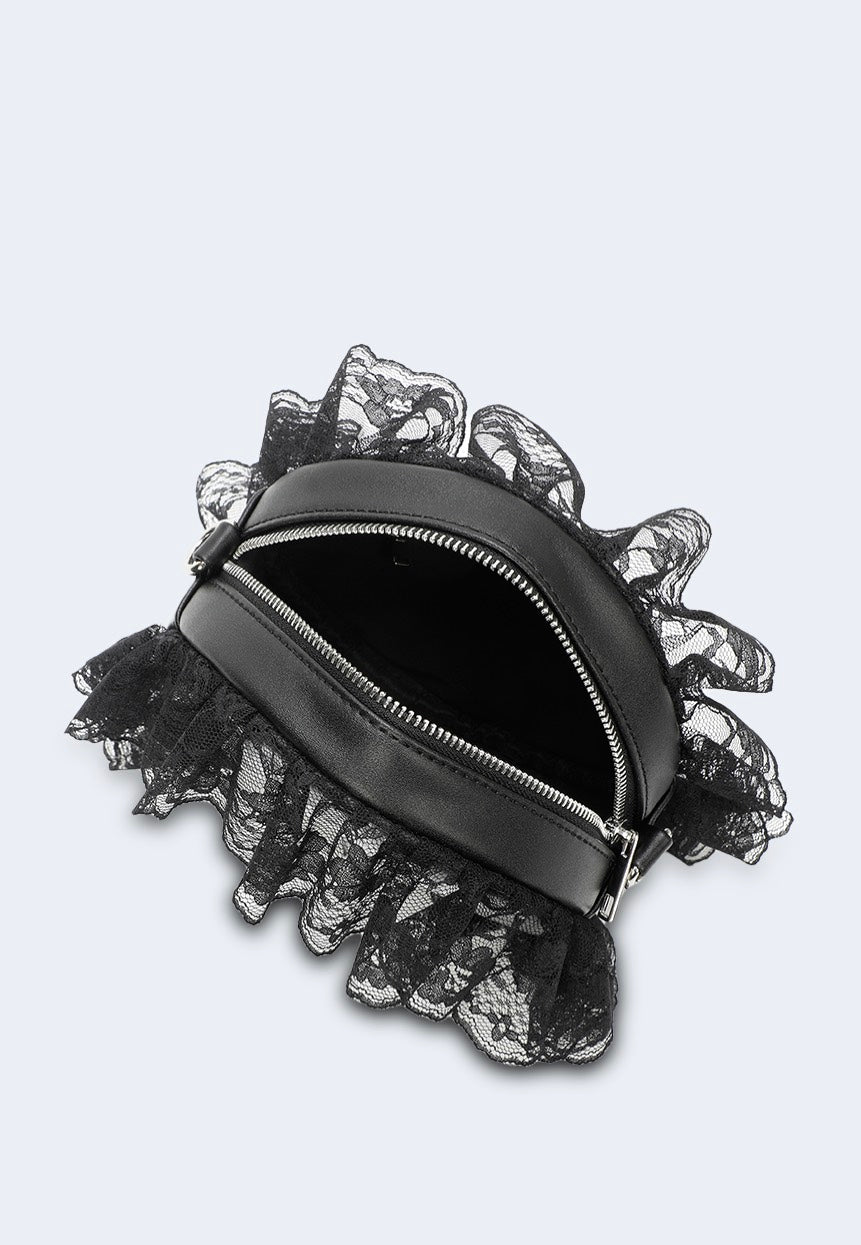 Jawbreaker - Snake Round With Lace Black - Bag | Neutral-Image